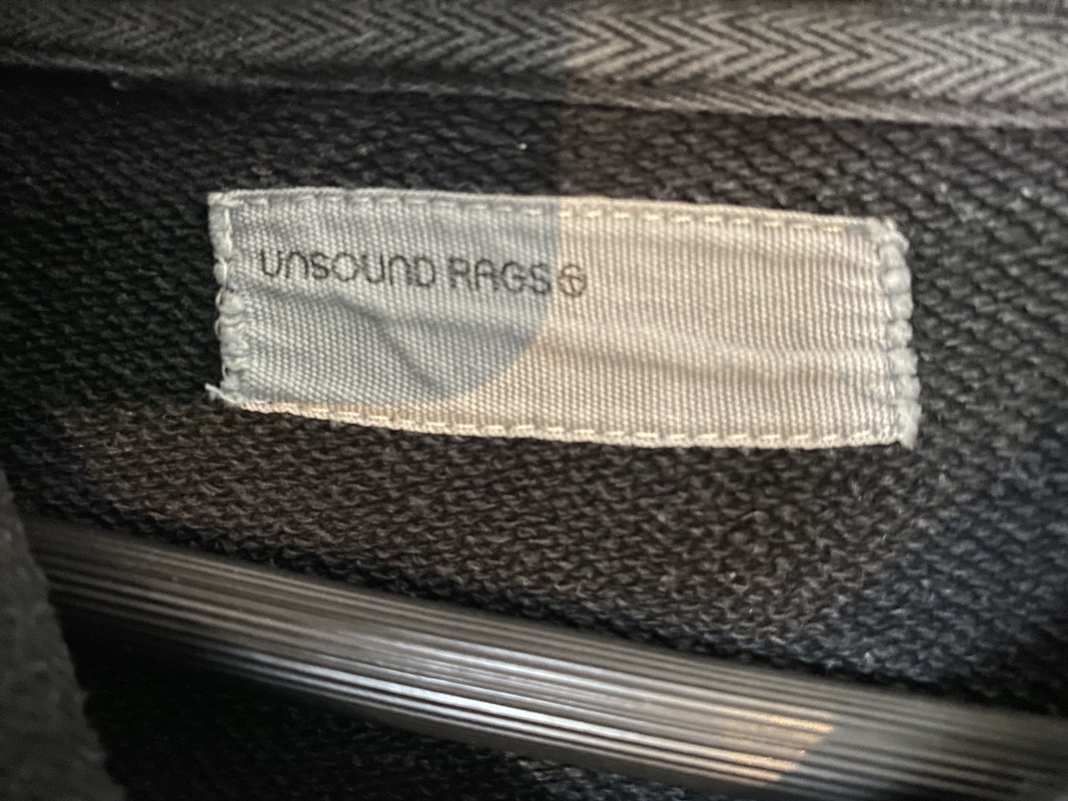 Unsound Rags Unsound Black 1⁄3rd Seam Hooded Sweatshirt Size US L / EU 52-54 / 3 - 6 Thumbnail