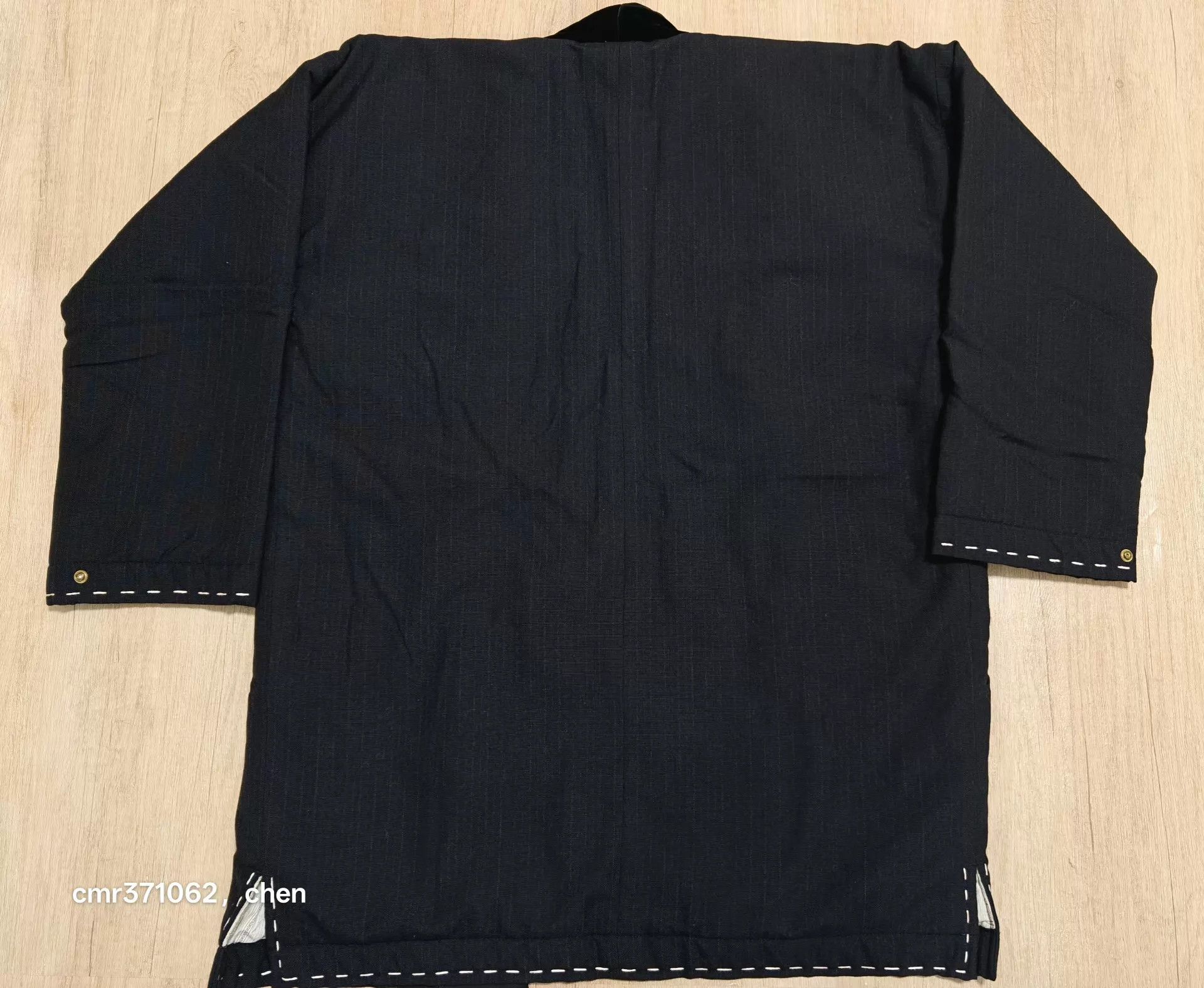 Visvim VISVIM 16AW DOTERA COAT WOOL STRIPE SILK MAWATA Black Size 2 Size US M / EU 48-50 / 2 - 7 Thumbnail