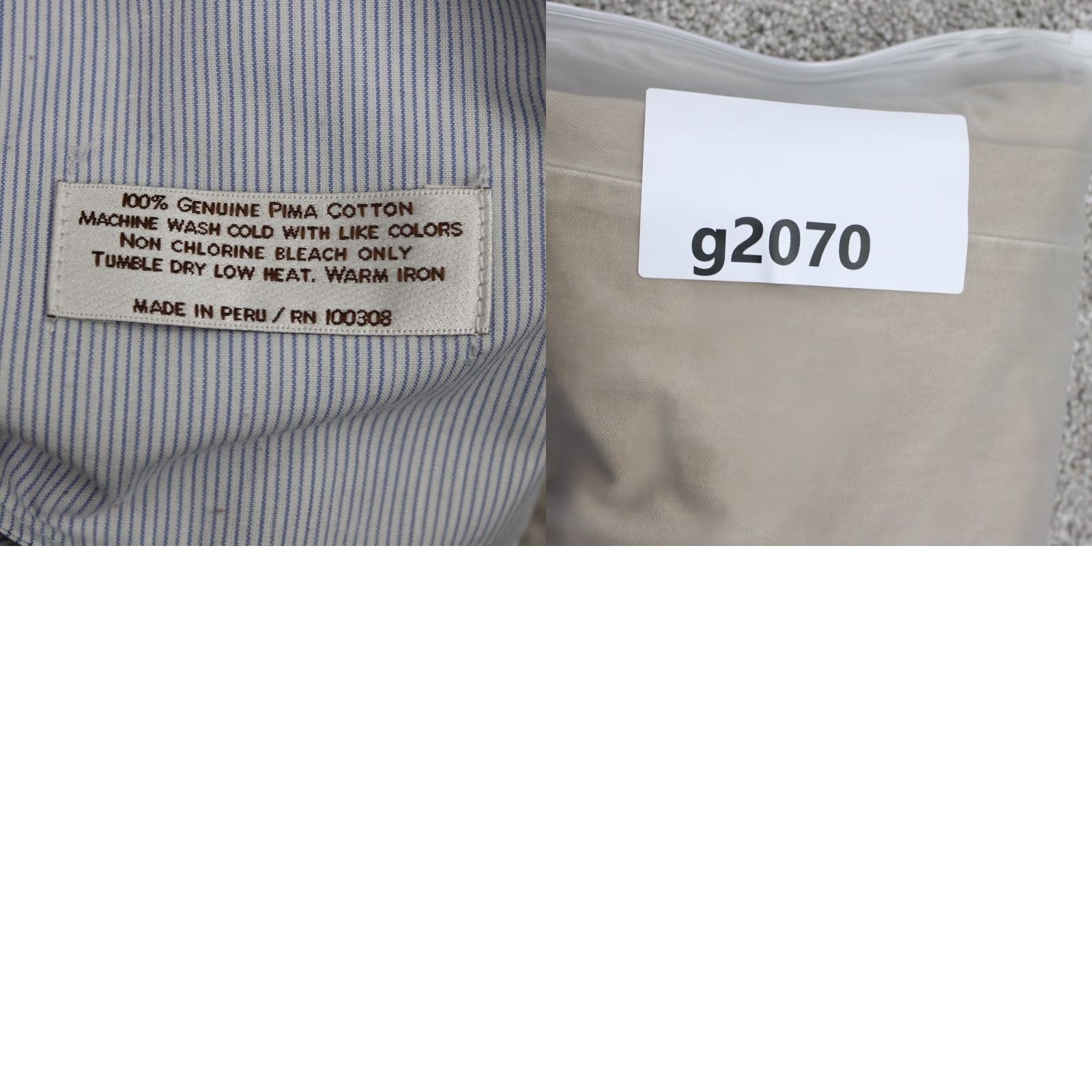 Peter Millar Peter Millar Pima Cotton Pants Men 36 Beige Flat Front Chino Straight 30" inseam Size US 36 / EU 52 - 9 Thumbnail