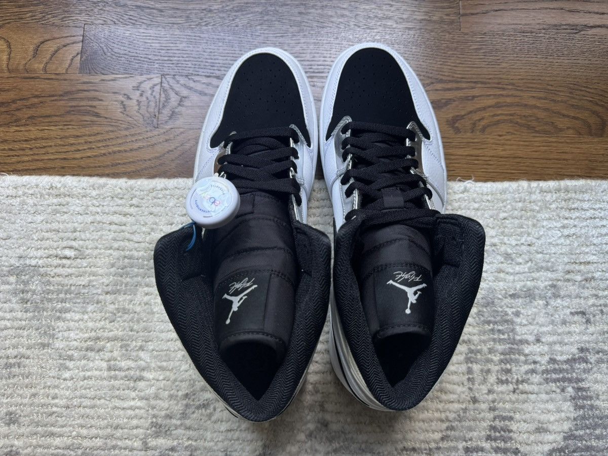 Jordan Brand 13 Jordan 1 Mid Alternate Think 1 Silver White Black Panda Size US 13 / EU 46 - 4 Thumbnail