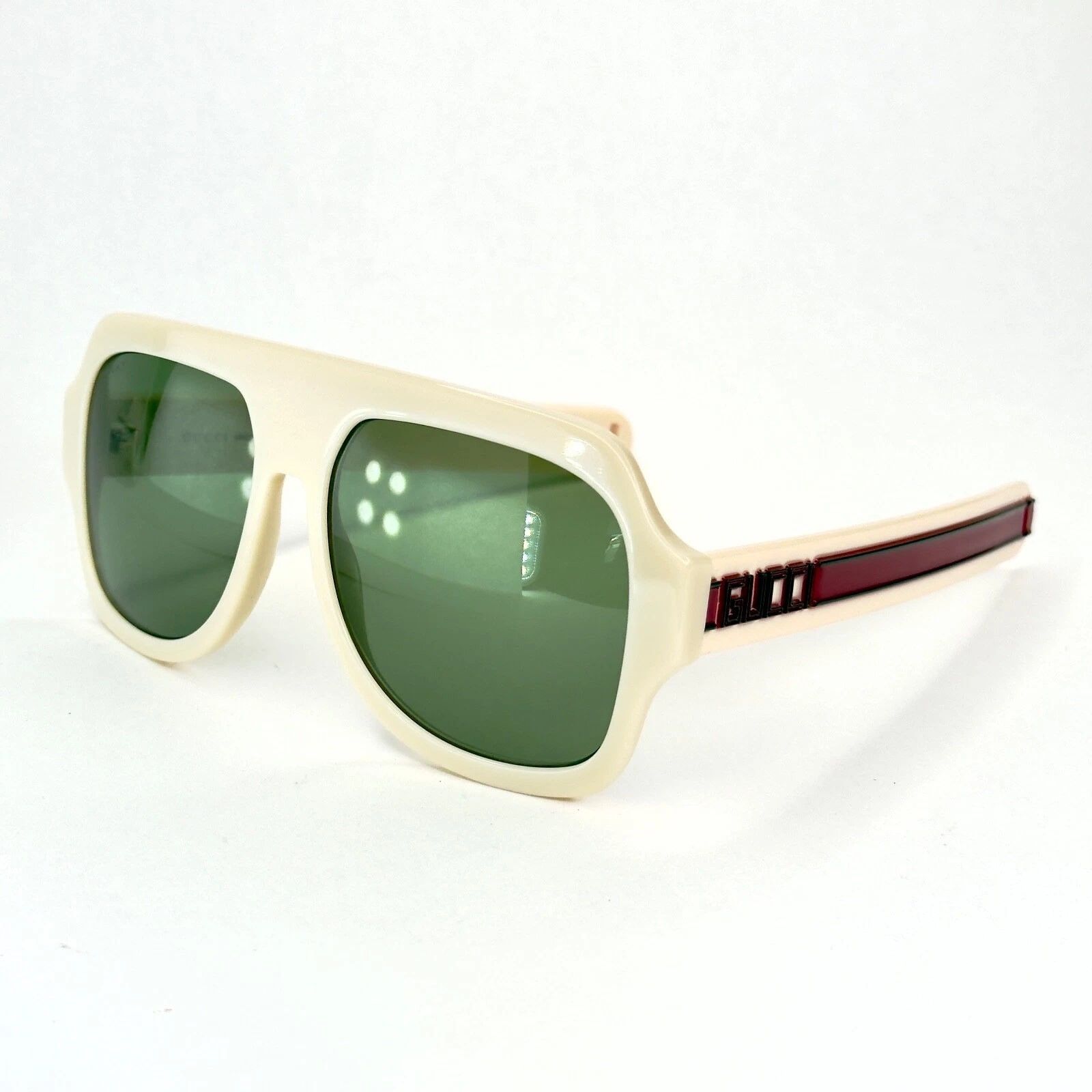 Gucci GUCCI GG0255S AUTHENTIC SEGA 0255 Green Sport Sunglasses 003 Size ONE SIZE - 7 Thumbnail