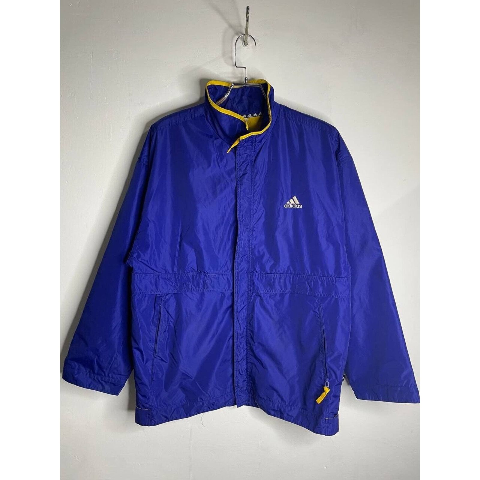 Adidas × Vintage Vintage Adidas Blue Windbreaker Jacket with Trim Size S Size US S / EU 44-46 / 1 - 1 Thumbnail
