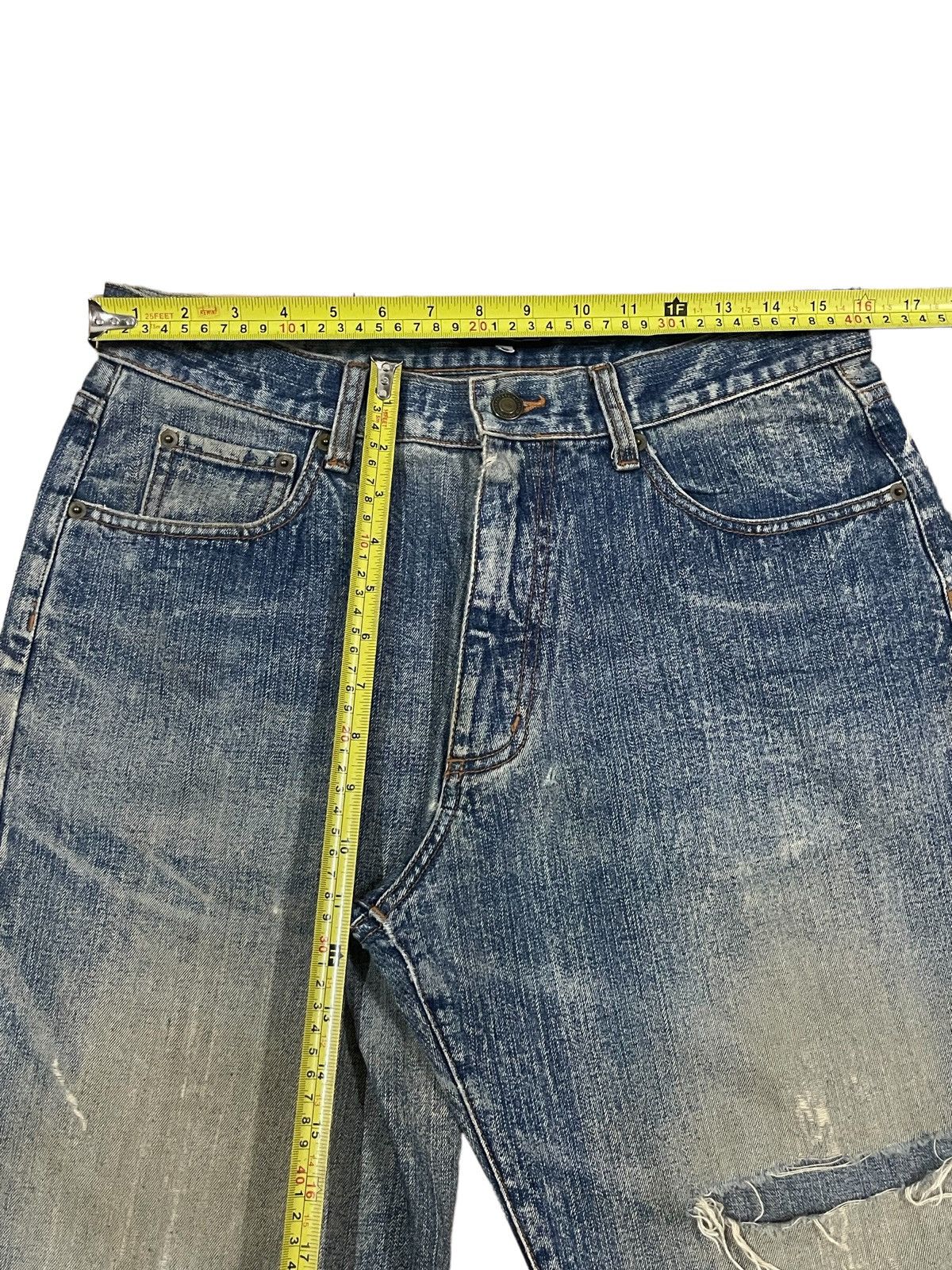 Hysteric Glamour Vintage Japanese Streetwear Ripped Baggy Mud Washed Jeans Size US 32 / EU 48 - 11 Thumbnail