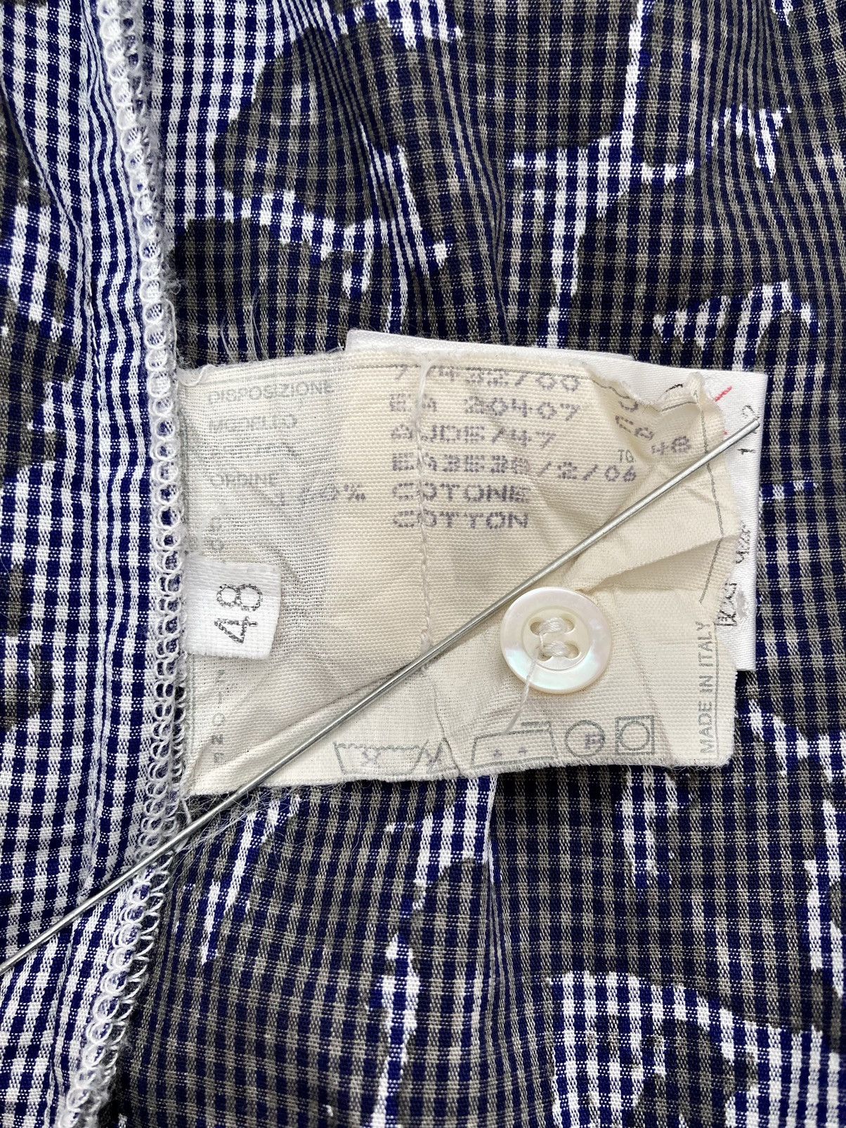 Alexander McQueen S/S 1997 Checkered Tire Track Shirt Size US M / EU 48-50 / 2 - 13 Thumbnail