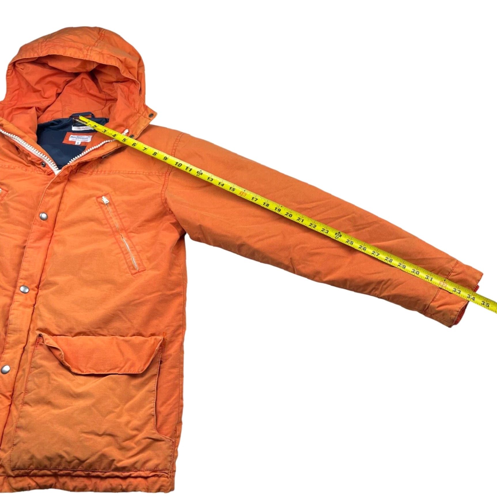 Gant VINTAGE Gant Rugger The Puffer Jacket Orange Nylon Hooded Insulated Lined Zip Snap Full Zip Small Men’s Size US S / EU 44-46 / 1 - 5 Thumbnail