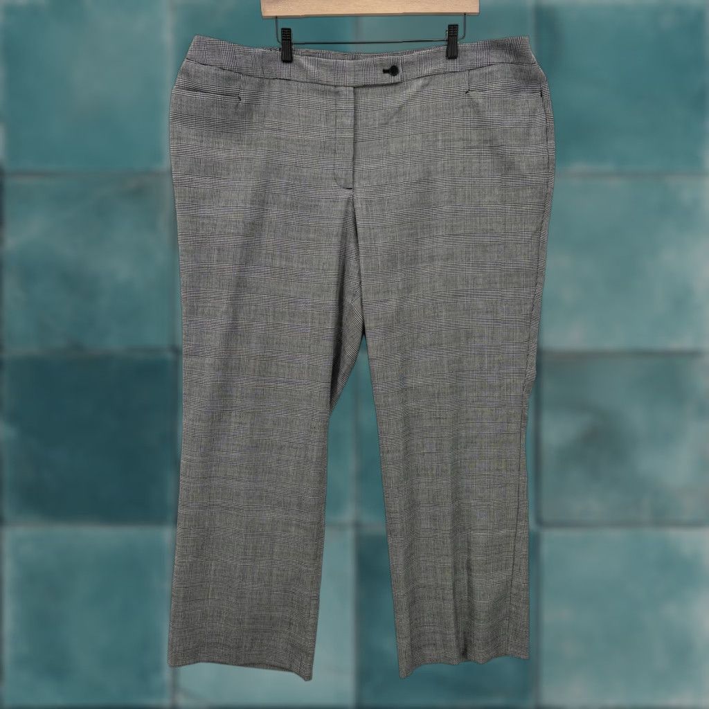 Talbots Talbots Womens Pants Gray Heritage Plaid Wool Blend 24W Dress Trousers Career Workwear Straight Leg Mens Womens? Size 42" / US 20 - 1 Thumbnail