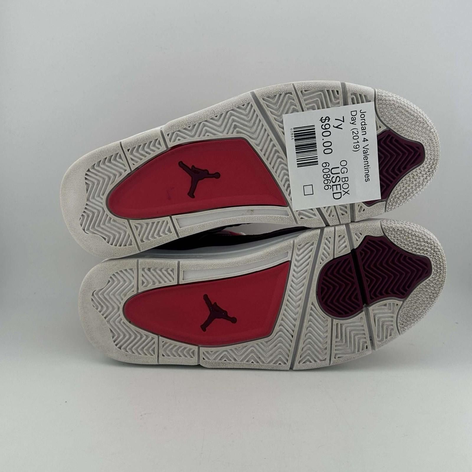 Jordan Brand Jordan 4 Valentines Day 2019 7Y Used with Box 487724-661 Size US 7 / EU 40 - 5 Thumbnail