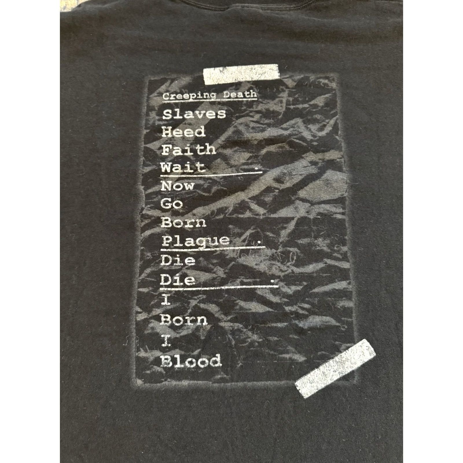 Hanes VINTAGE Metallica Creeping Death Concert T Shirt Sz 2XL Black Hanes 2000s Men Short Sleeve Crew Neck Graphic Print Band Music T-Shirt Double-Sided Size US XXL / EU 58 / 5 - 5 Thumbnail