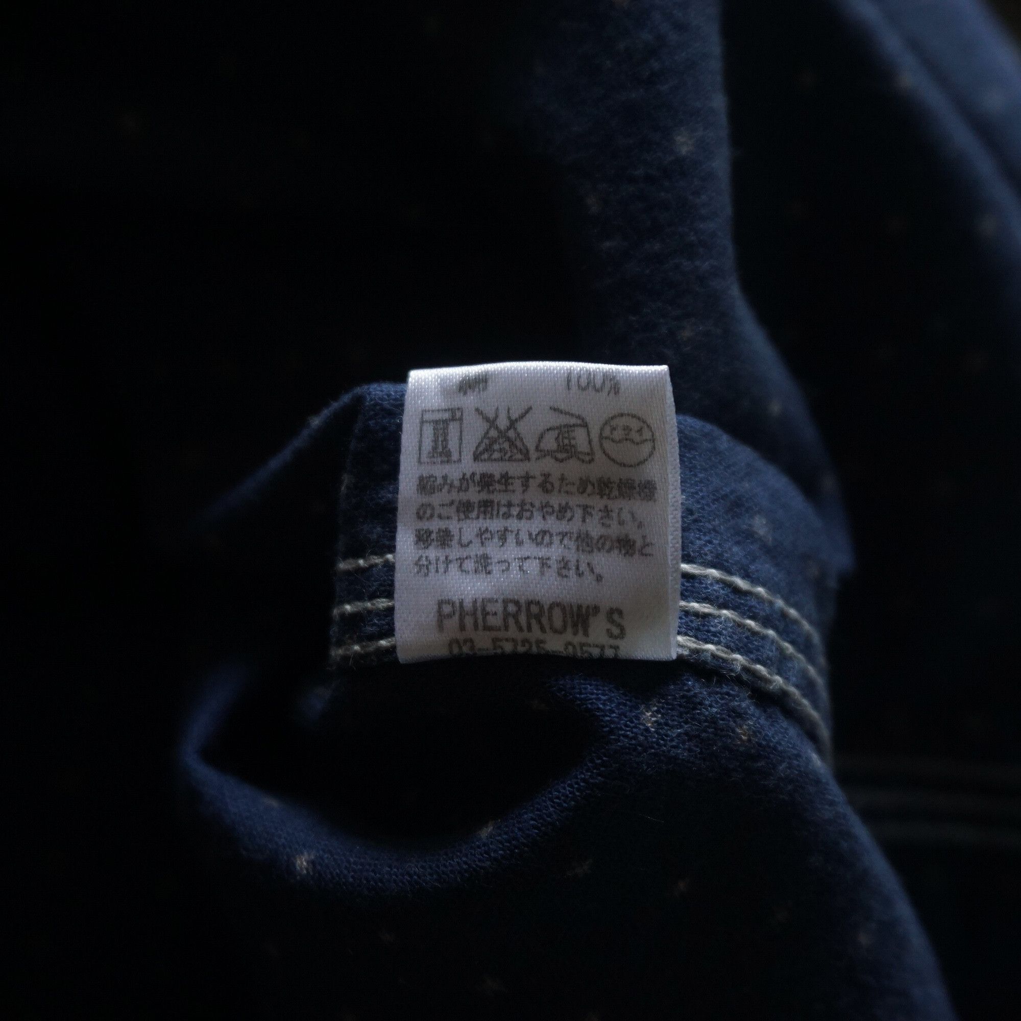 Japanese Brand × Pherrow's Pherrow indigo star work shirt Size US XL / EU 56 / 4 - 12 Thumbnail