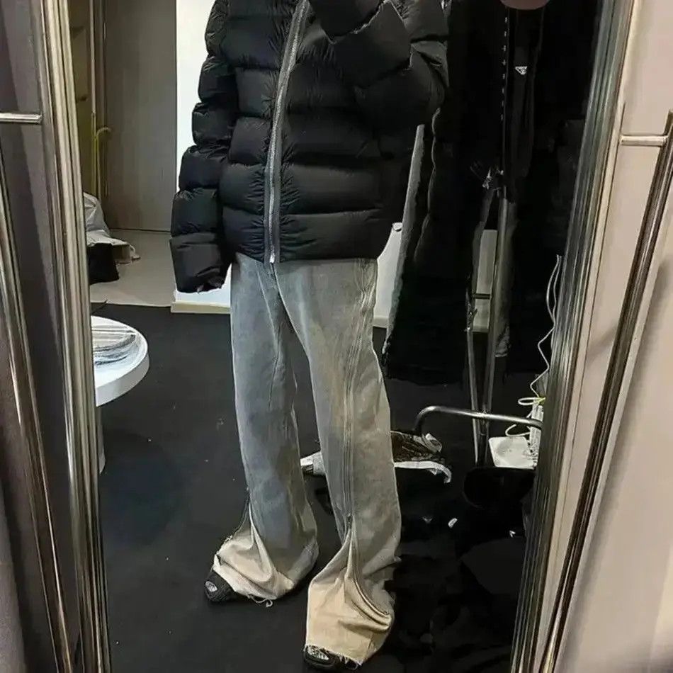 Japanese Brand Streetwear Baggy Zipper Jeans Pants y2k Size US 34 / EU 50 - 4 Thumbnail