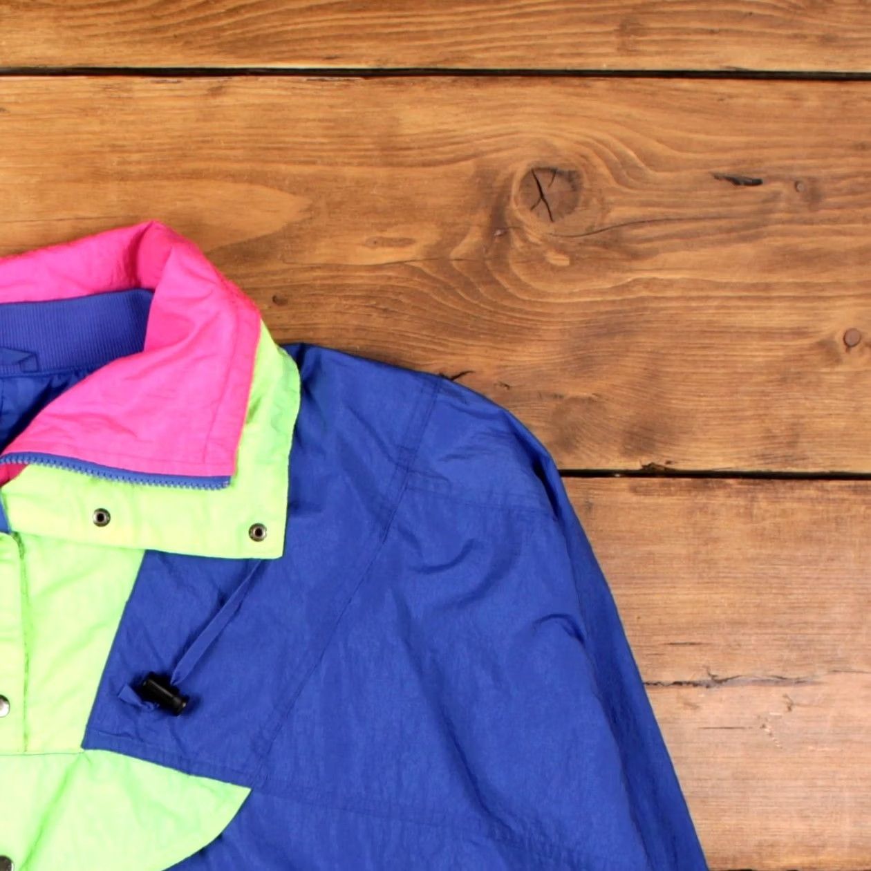 Vintage VINTAGE Progear Windbreaker Jacket Womens M Blue Nylon 1/4 Zip 80s Neon Pullover Size M / US 6-8 / IT 42-44 - 6 Thumbnail