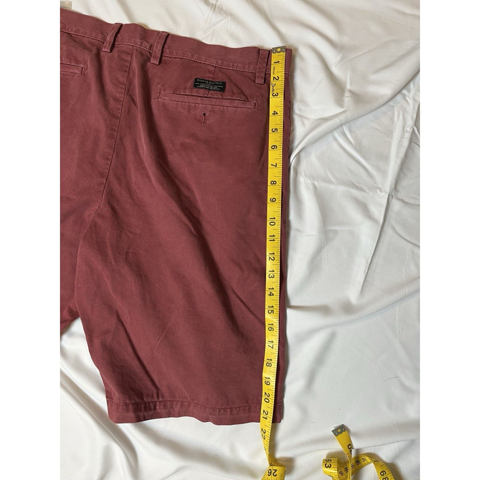 Banana Republic Banana Republic Shorts Men's 35 Red Chino Cotton Casual Size US 35 - 4 Thumbnail