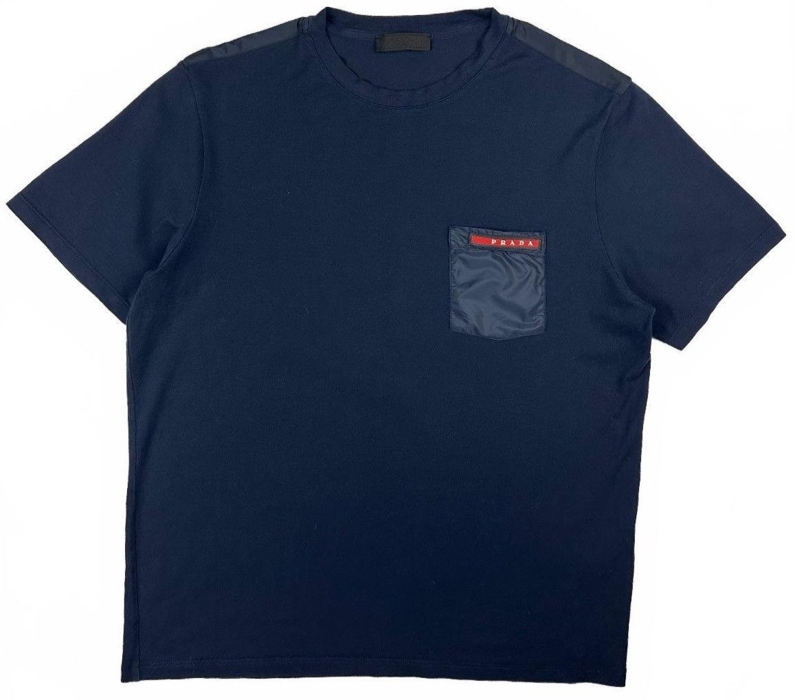 Prada Prada Nylon Pocket Navy T Shirt | Grailed