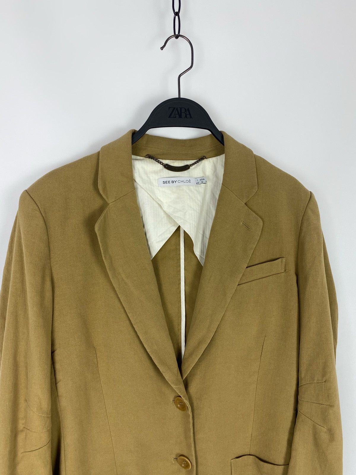See by Chloe See by Chloe Beige Blazer Jacket Size M / US 6-8 / IT 42-44 - 2 Thumbnail