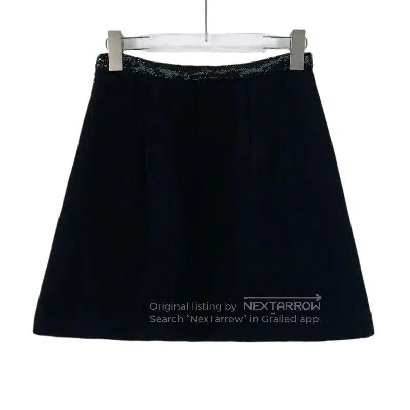 Miu Miu Miu Miu Black Womens Skirt with pockets . Size 23" - 2 Thumbnail