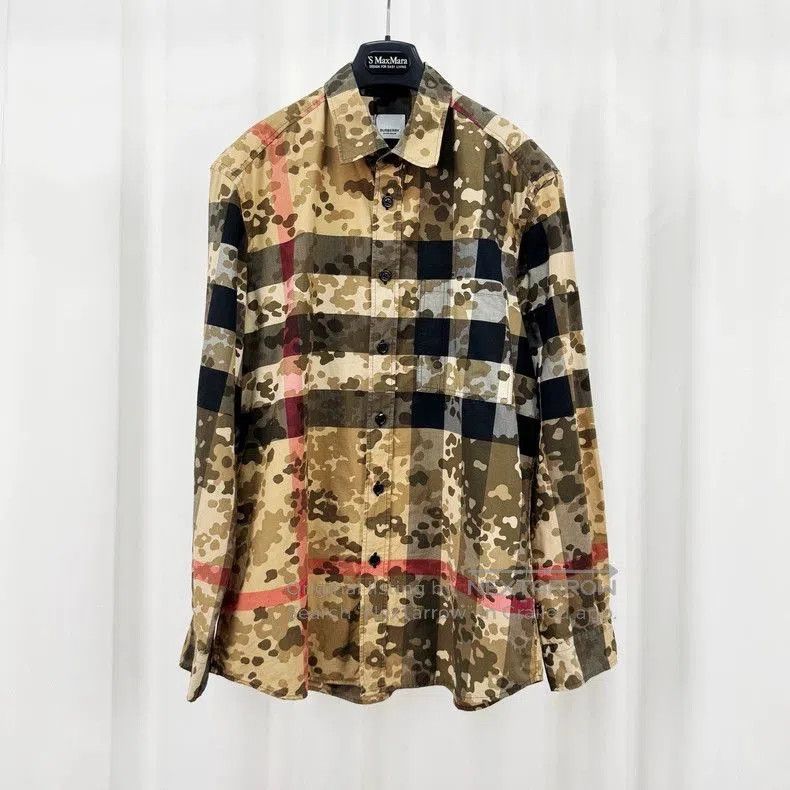 Burberry Burberry Camouflage Plaid Long Sleeve Shirt. Size US L / EU 52-54 / 3 - 1 Thumbnail
