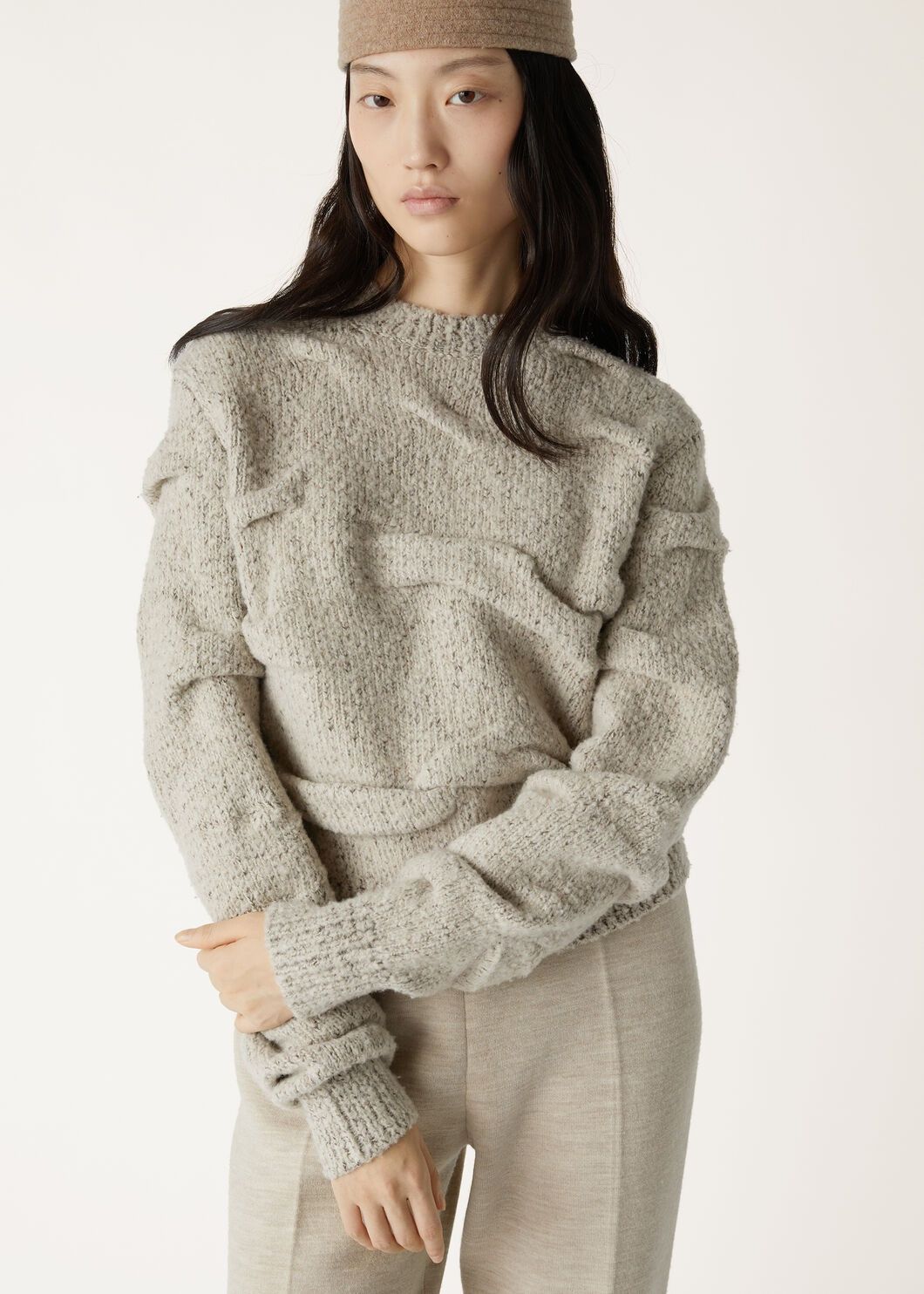 Loro Piana o1w1db10825 FAO2917 Alpe Faller Crewneck Sweater in Grey Size L / US 10 / IT 46 - 4 Thumbnail