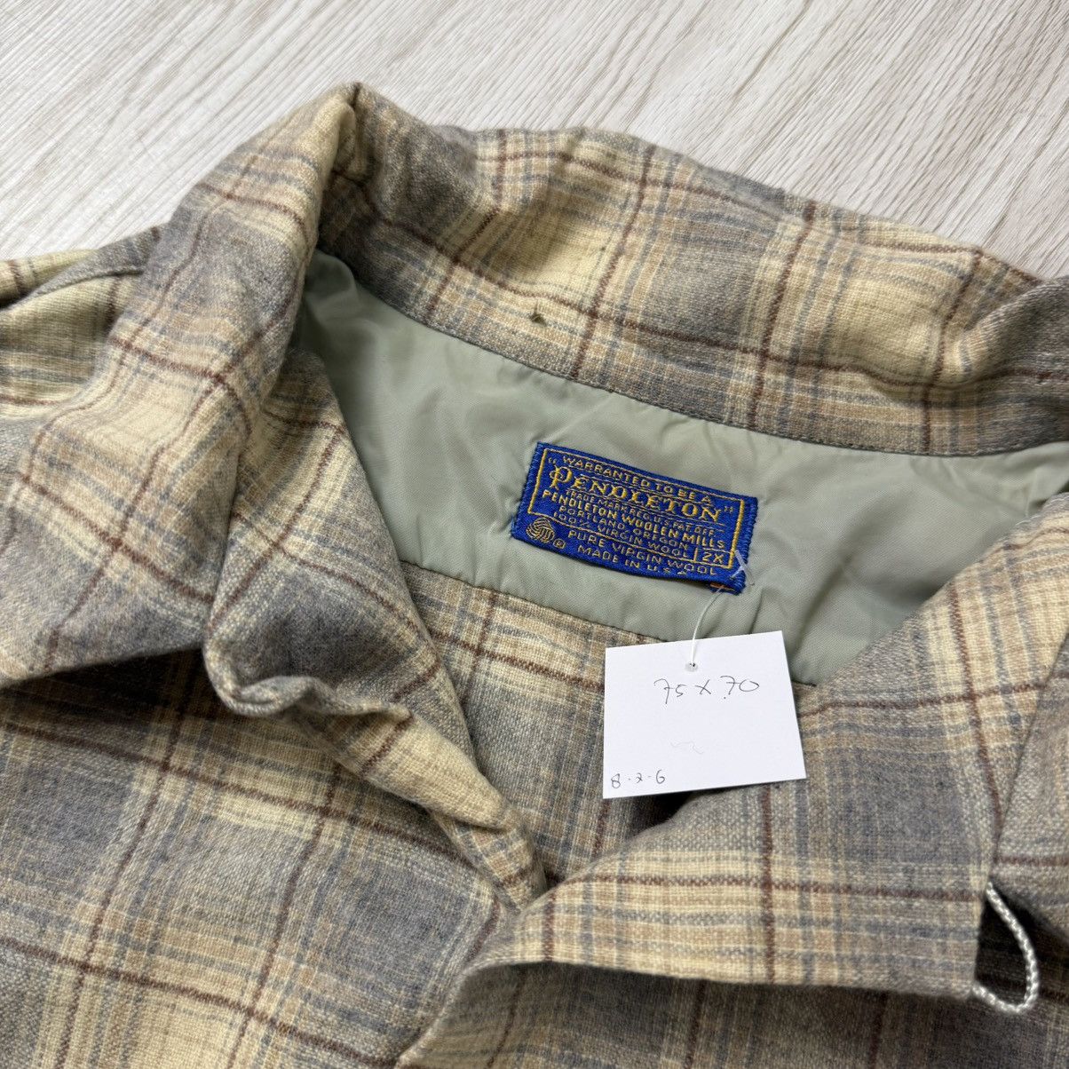 Pendleton PENDLETON pure virgin wool USA plaid flannel button vintage Size US XXL / EU 58 / 5 - 4 Thumbnail
