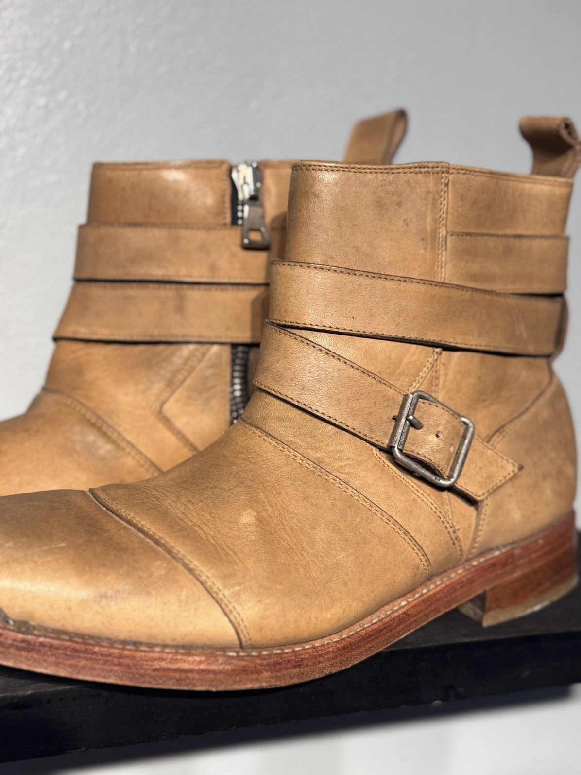Balmain Balmain Homme SS11 Homme ( Decarnin Era ) Belt Boots Size US 8.5 / EU 41-42 - 5 Thumbnail