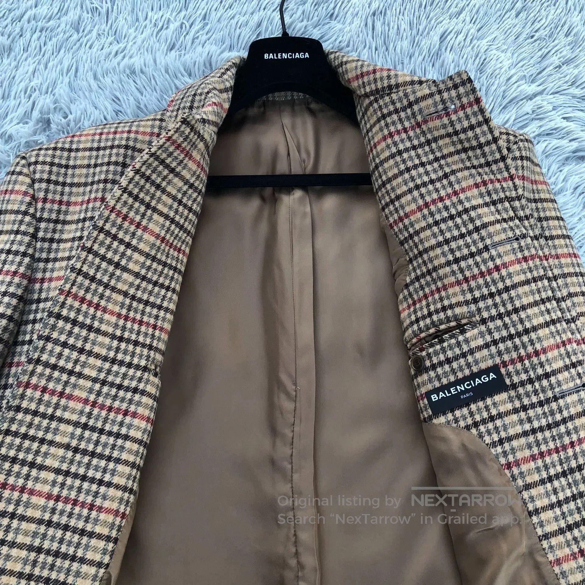 Balenciaga Balenciaga 17FW Houndstooth Wool Coat. Size US S / EU 44-46 / 1 - 7 Thumbnail