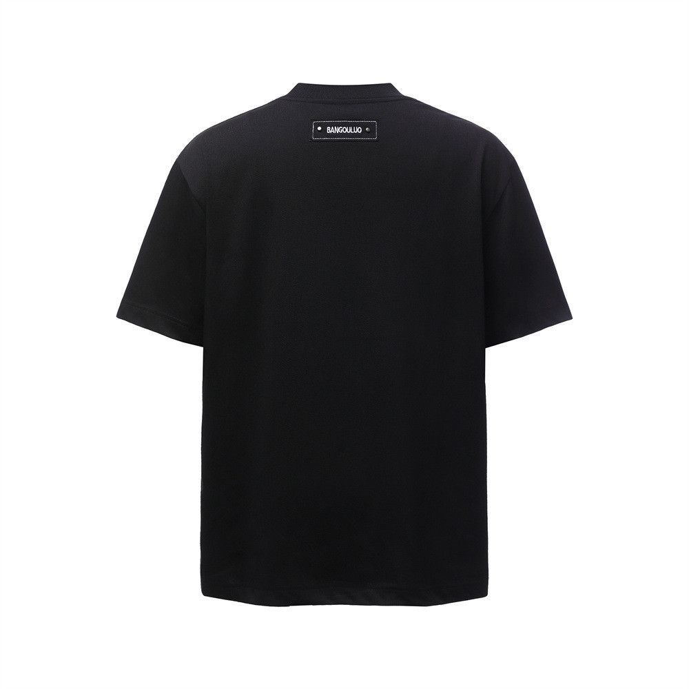 Japanese Brand Men's Loose-Fit Casual T-Shirt with Creative Shoe Print Size US M / EU 48-50 / 2 - 2 Thumbnail