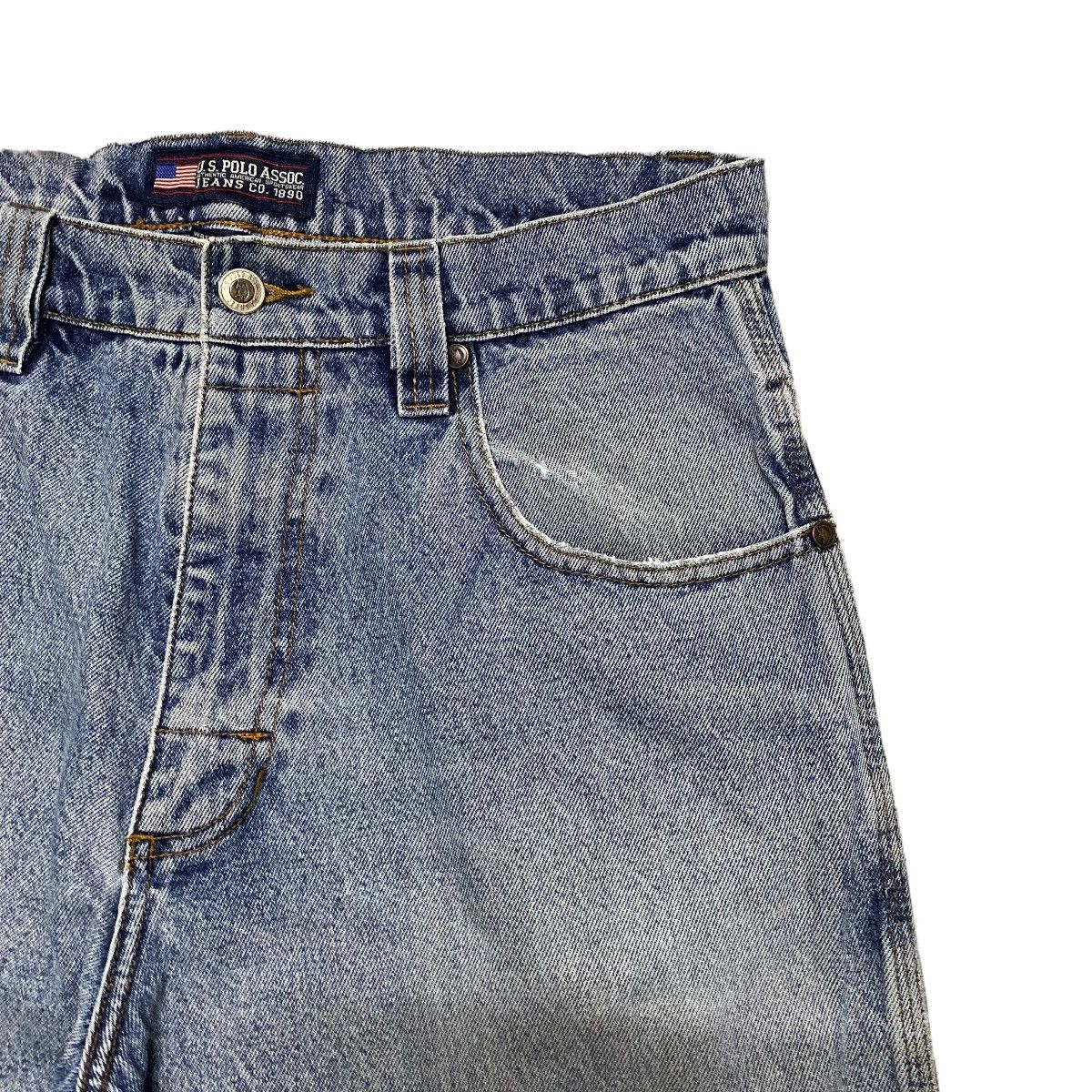 U.S. Polo Assn. Vintage US POLO ASSOC Distressed Denim Carpenter Pant Size US 31 - 5 Thumbnail