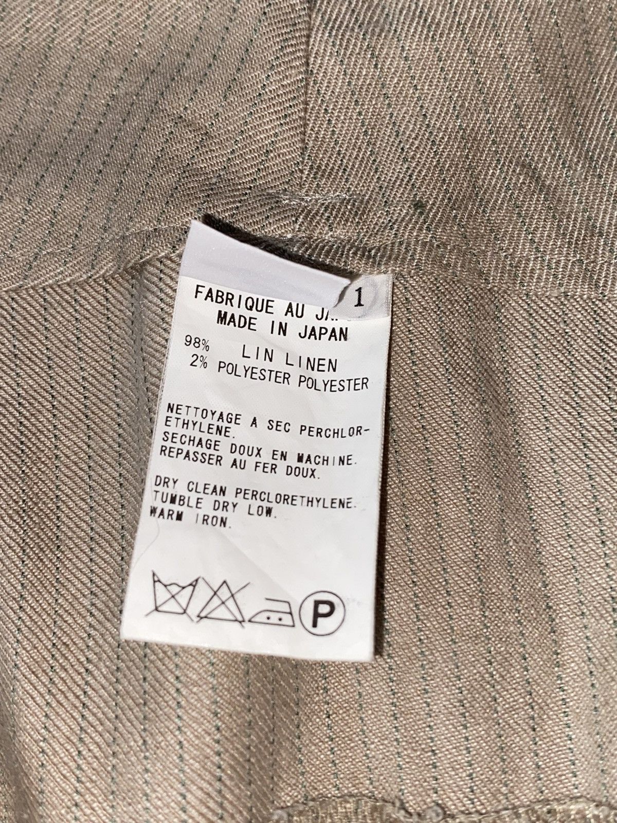Y's YOHJI YAMAMOTO Y’S LINEN PANTS TROUSERS SIZE 1 Size 25" / US 0 / IT 36 - 4 Thumbnail