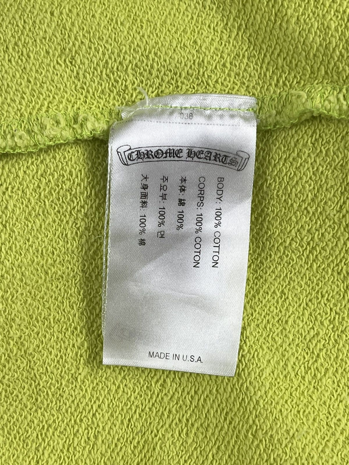 Chrome Hearts Chrome Hearts Matty Boy Chain Link Lime Green Hoodie Size US L / EU 52-54 / 3 - 11 Thumbnail