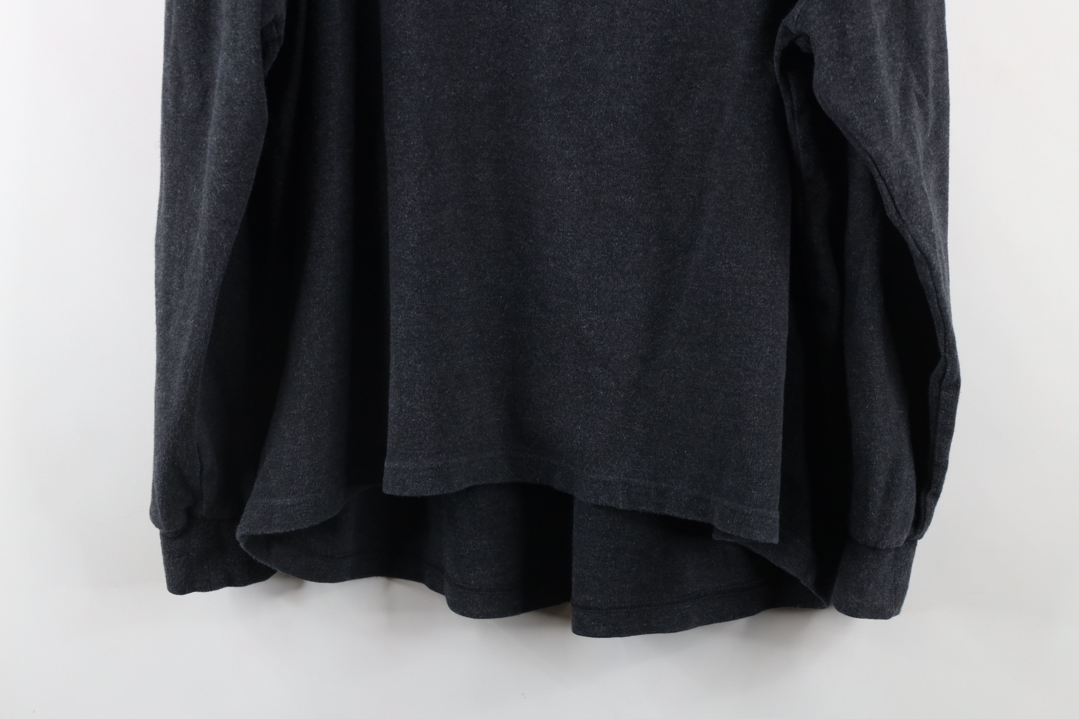 Vintage Vintage 90s Streetwear Mock Neck Long Sleeve T-Shirt Gray Size US L / EU 52-54 / 3 - 7 Thumbnail