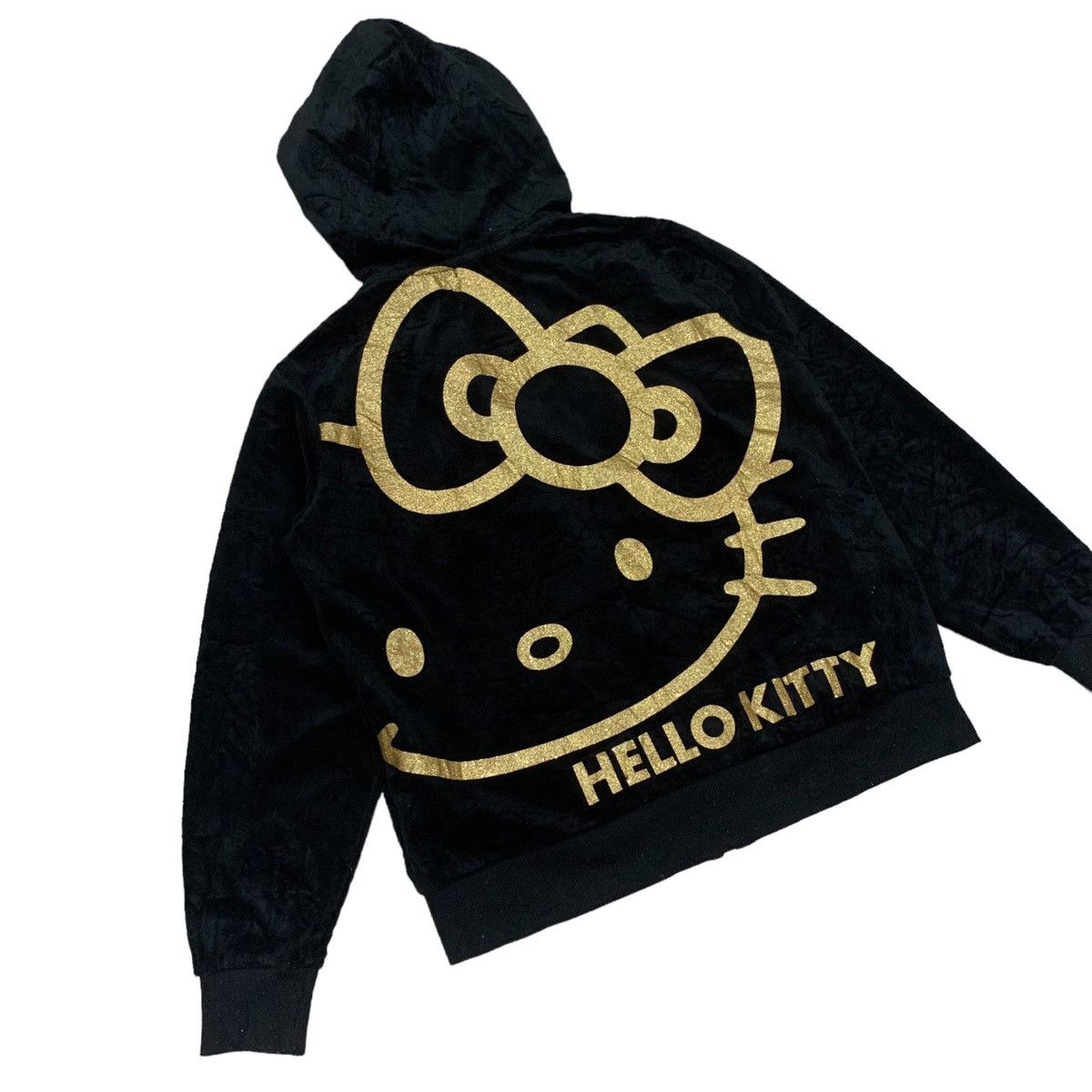 Cartoon Network Vintage Hello Kitty Big Logo Velvet Hoodie Sweater Size M / US 6-8 / IT 42-44 - 11 Thumbnail