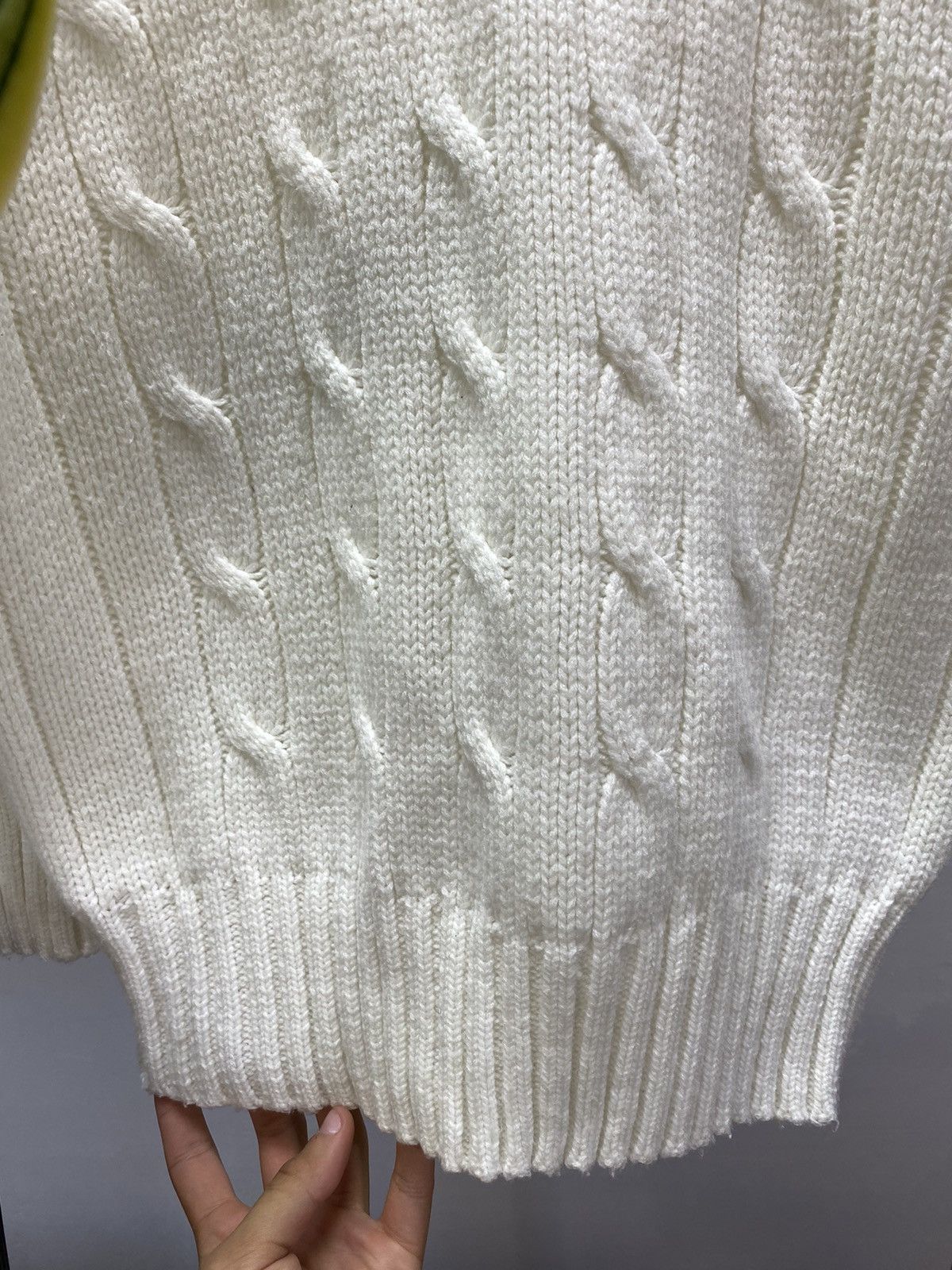 Umbro × Vintage Vintage 70s 80s Umbro Cable Sweater Men’s Sport White M Size US M / EU 48-50 / 2 - 13 Thumbnail