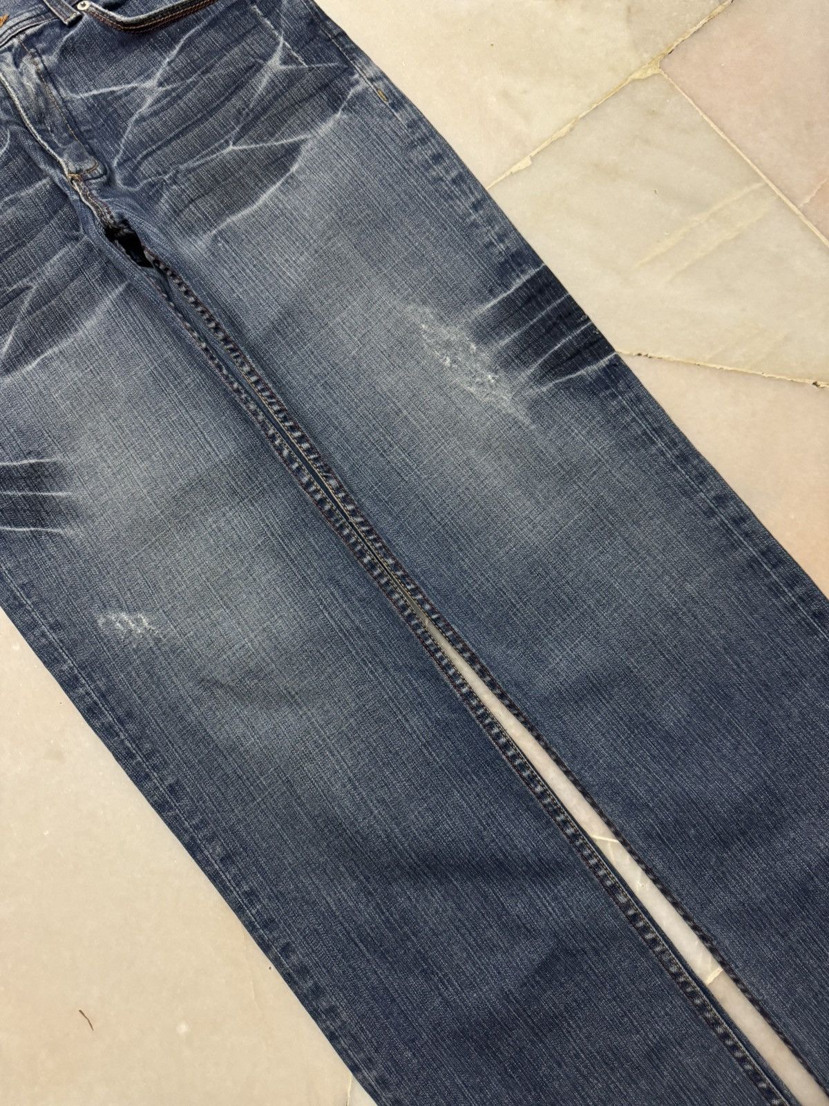 Armani Exchange 💥FLARED💥90s ARMANI EXCHANGE CLAWMARK SICK JEANS DISTRESS Size US 30 / EU 46 - 5 Thumbnail