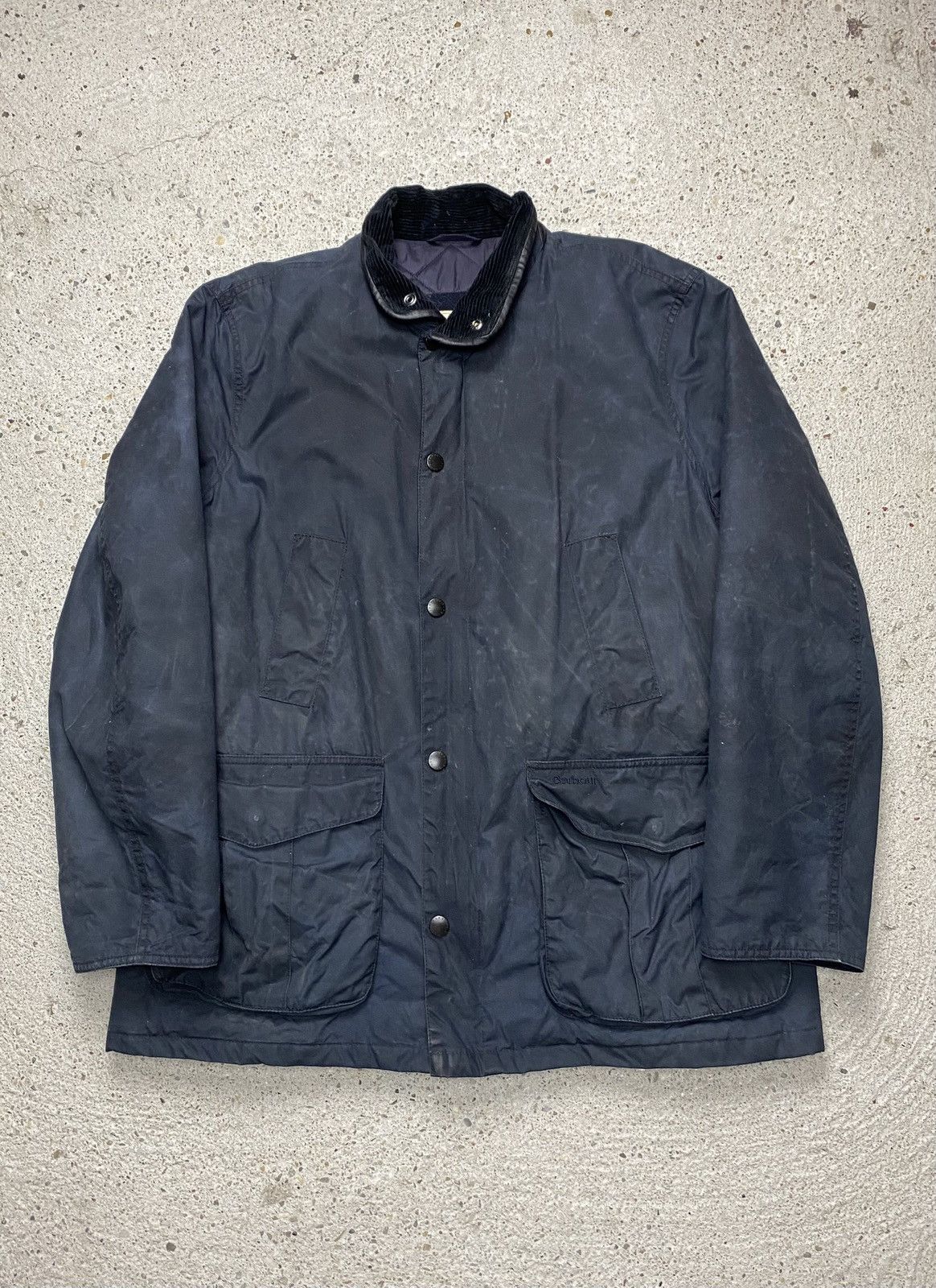 Barbour Barbour trench jacket coat navy waxed Size US XL / EU 56 / 4 - 1 Thumbnail