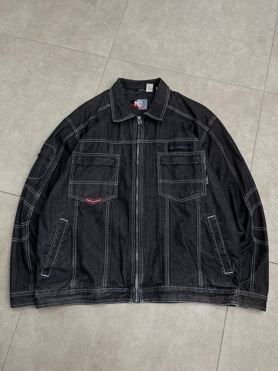 Southpole Vintage South Pole Washed Denim Pocket Zip Jacket Size US XL / EU 56 / 4 - 1 Thumbnail