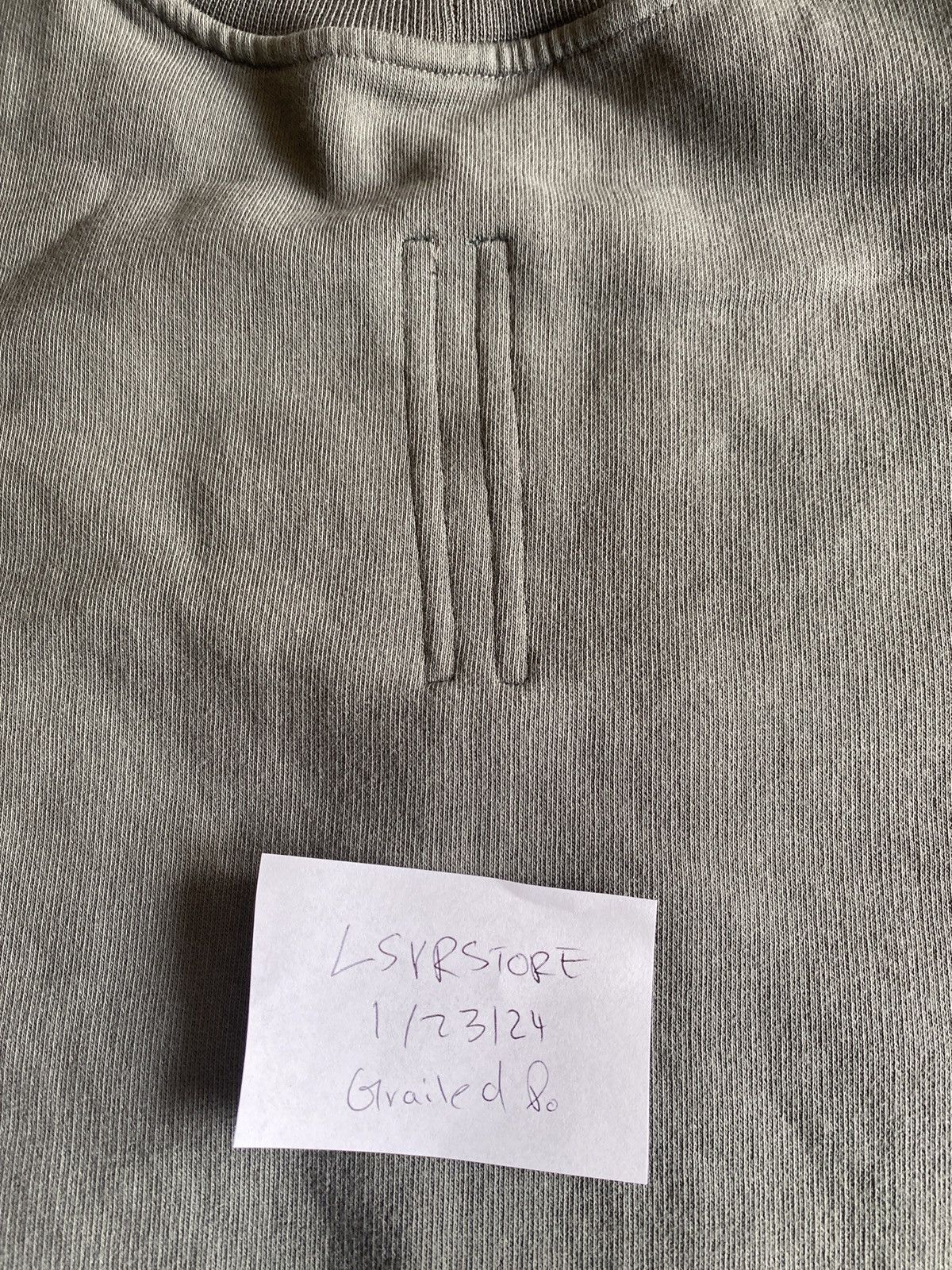 Rick Owens Drkshdw Rick Owens Drkshdw Crater Crew Sweater Hustler Blue UNI OS Size ONE SIZE - 4 Thumbnail