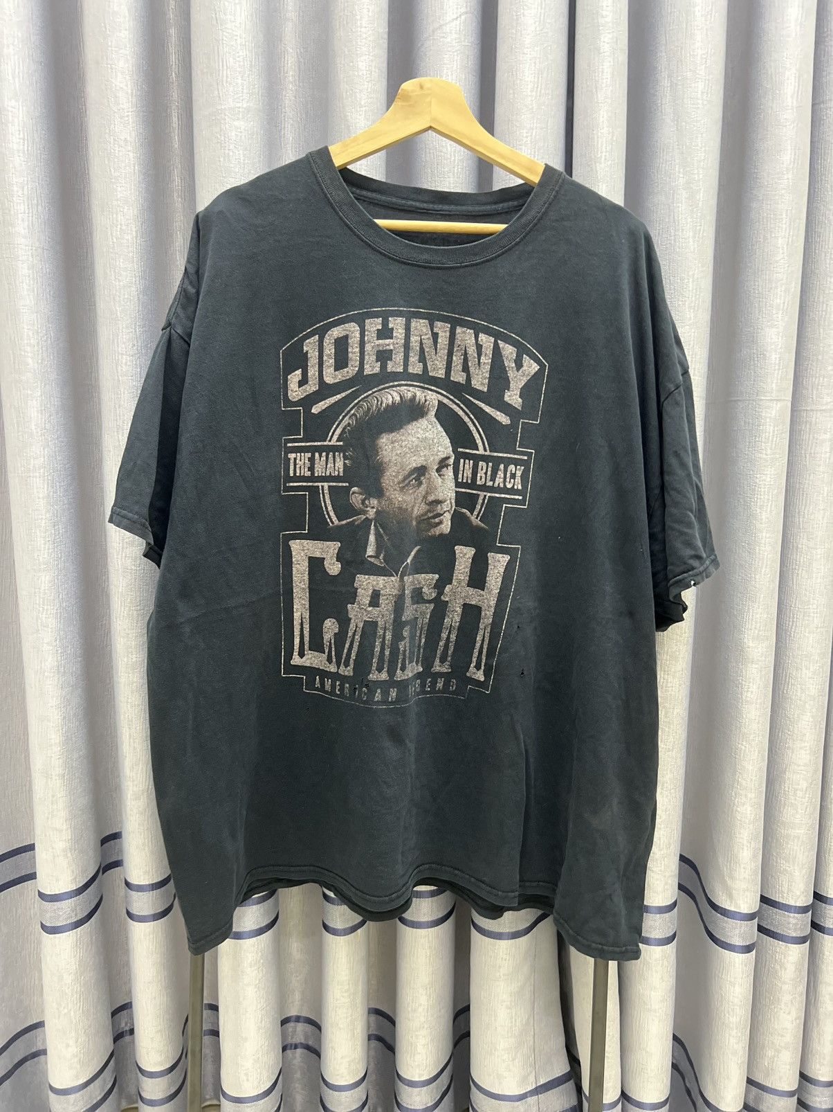 Band Tees Thrashed Faded Johnny Cash Oversize Band Tee Size US XXL / EU 58 / 5 - 1 Thumbnail