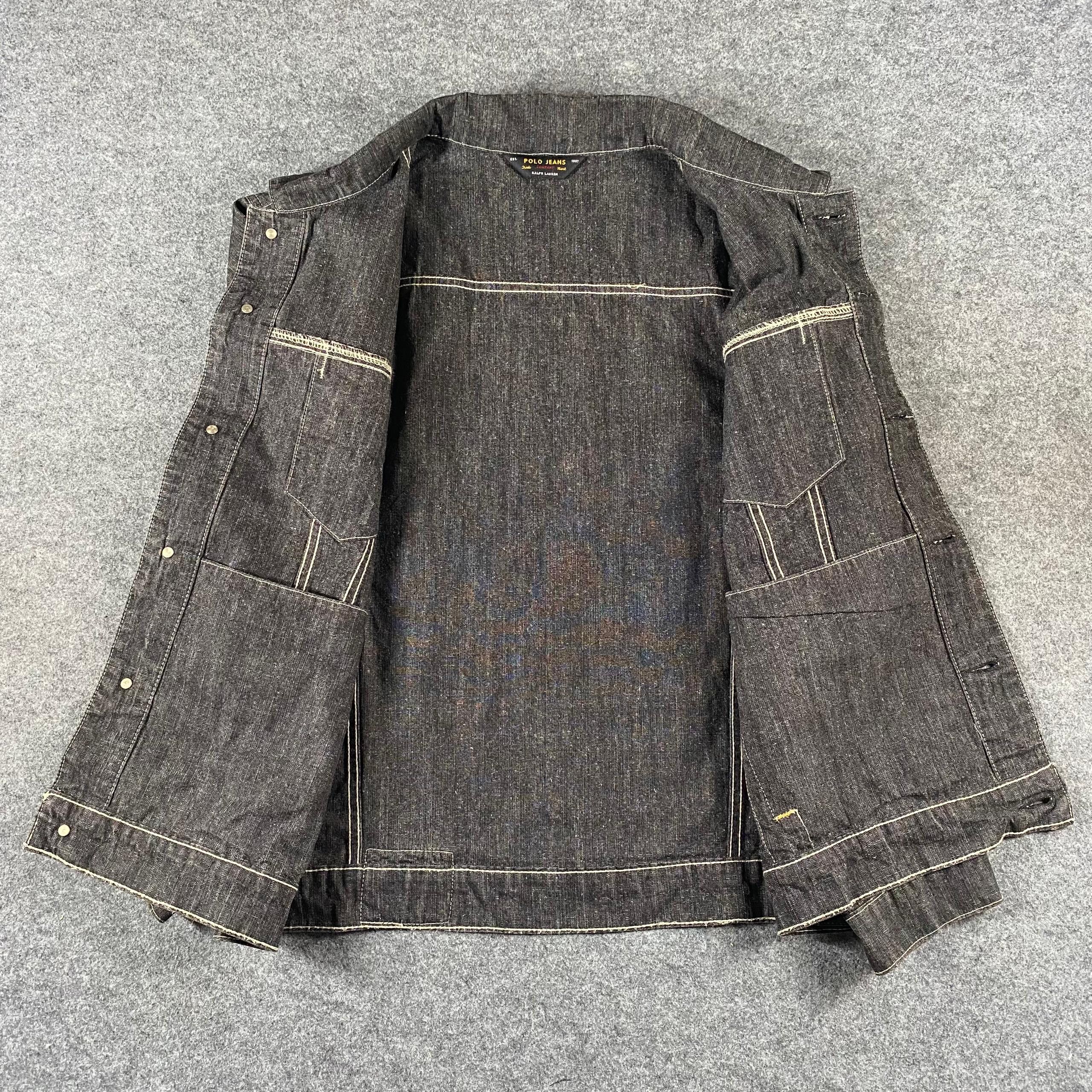 Polo Ralph Lauren Vintage 90s Polo Ralph Lauren Denim Jacket Size US L / EU 52-54 / 3 - 4 Thumbnail