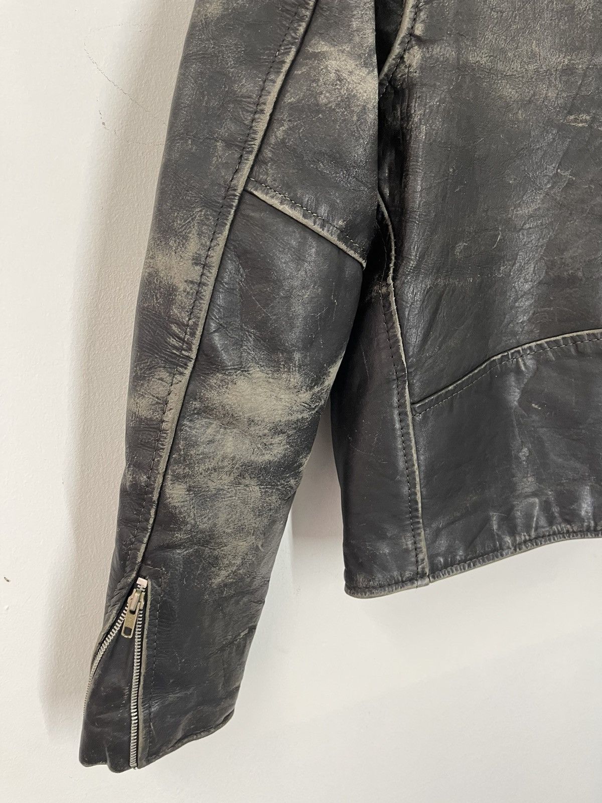 Japanese Brand VINTAGE DOUBLE COLLARS JACKET DSTRESSED BIKER KADOYA Size US M / EU 48-50 / 2 - 7 Thumbnail