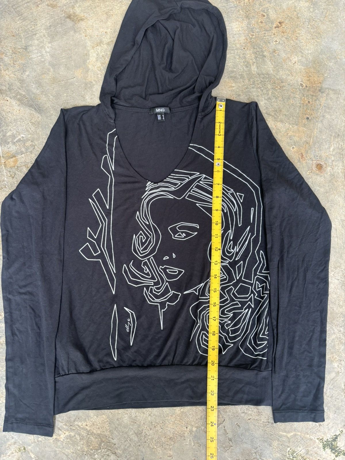 Hysteric Glamour × If Six Was Nine × Japanese Brand MNG Womens Art Black Hoodie Size US M / EU 48-50 / 2 - 10 Thumbnail