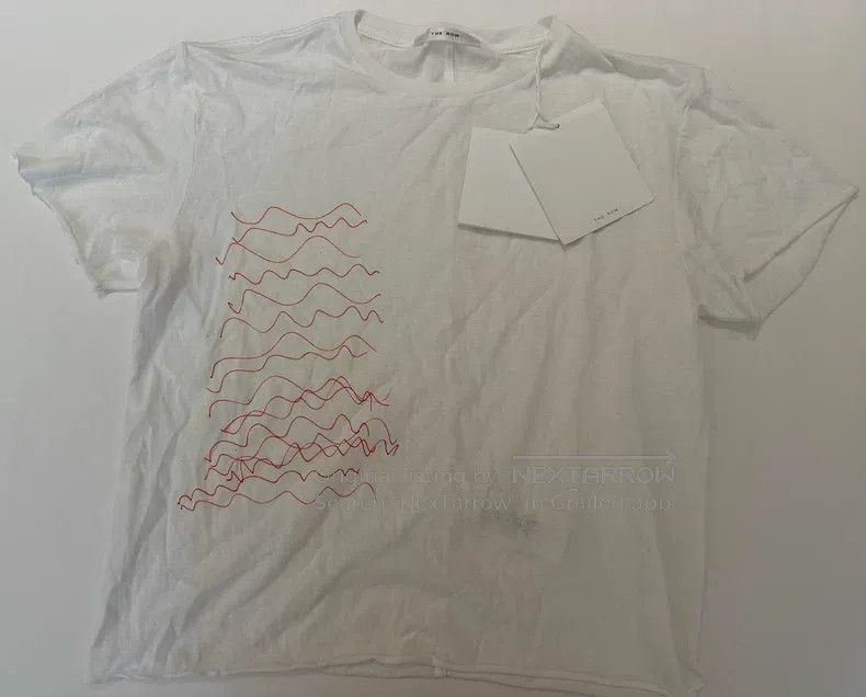 The Row Hand-painted printed short sleeve T-shirt