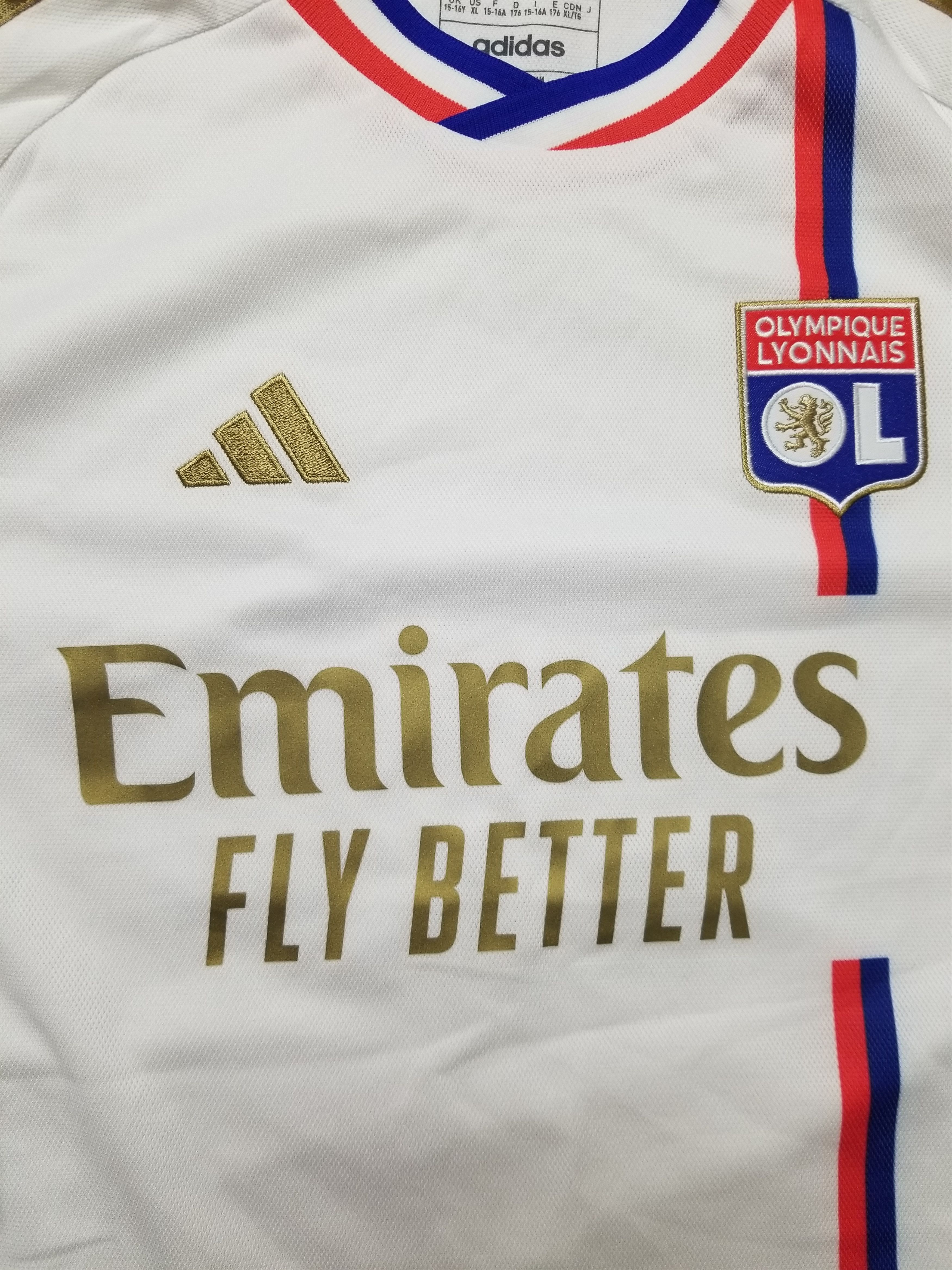 Adidas OLYMPIQUE LYON HOME FOOTBALL JERSEY YOUTH XL 15-16 YEARS Size US XS / EU 42 / 0 - 13 Thumbnail