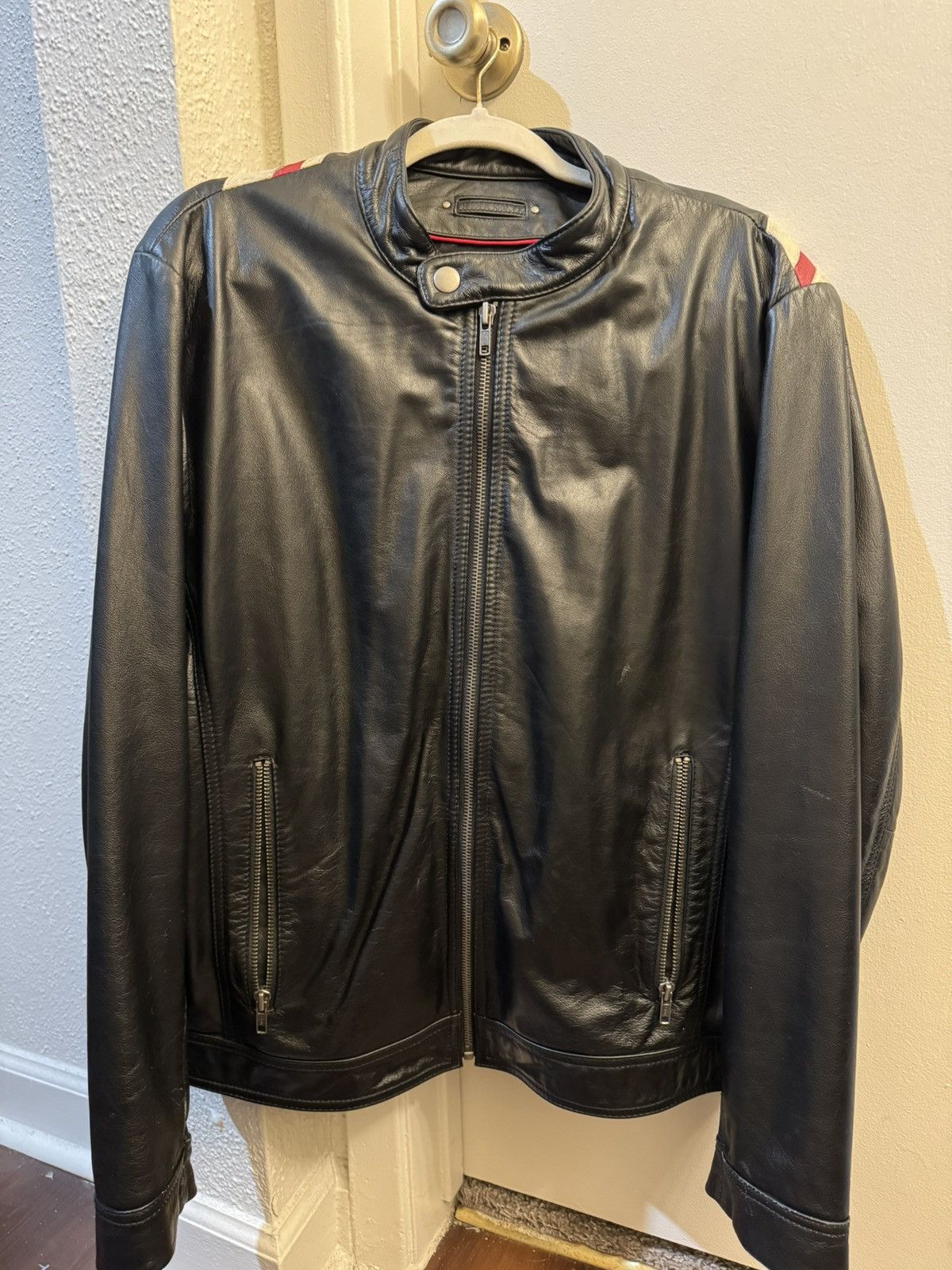 Wilsons Leather Wilson’s Leather Def Leppard Black Leather Biker Jacket Size US L / EU 52-54 / 3 - 3 Thumbnail