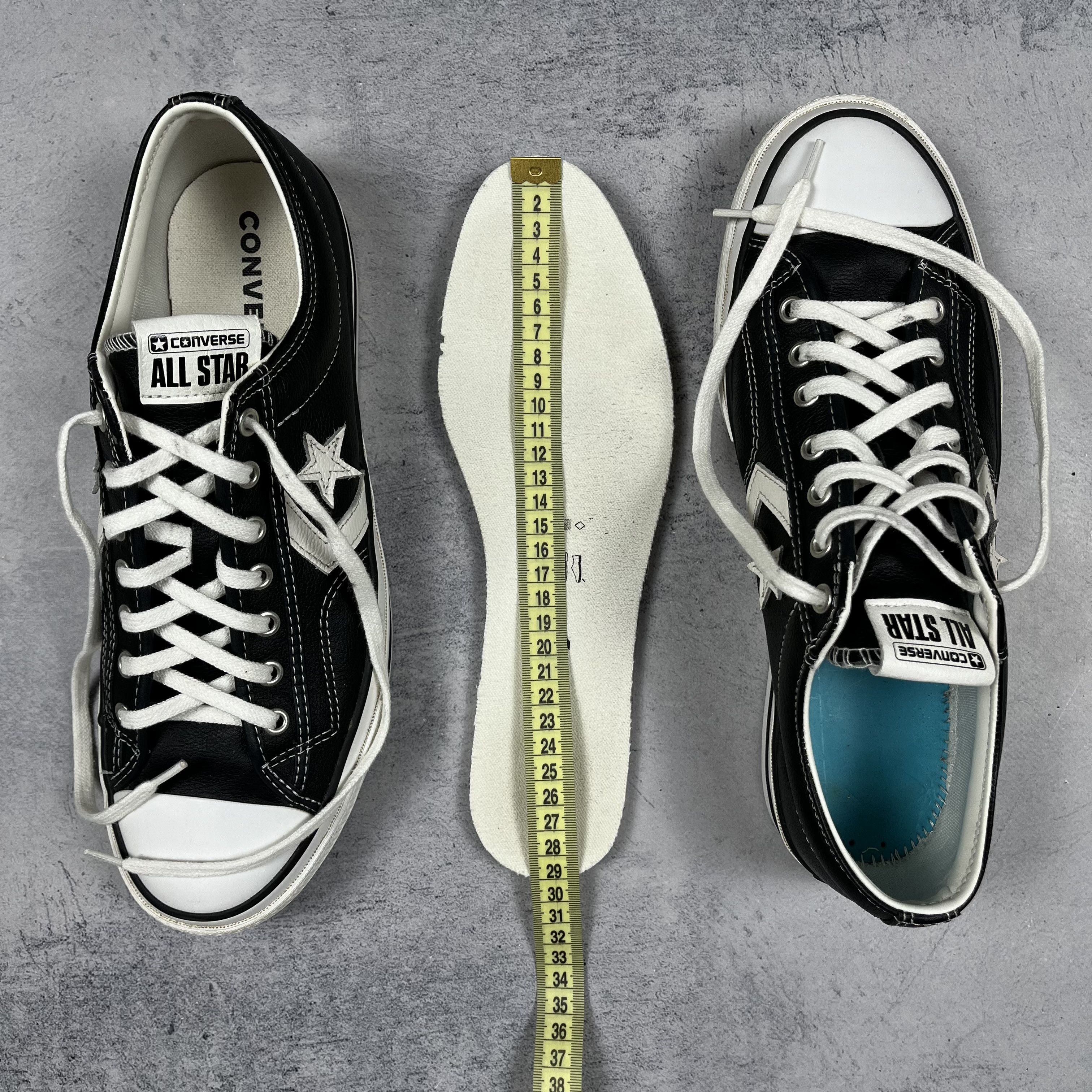 Converse Converse Star Player 76 Black Leather Low Top Sneakers Size US 11 / EU 44 - 10 Thumbnail