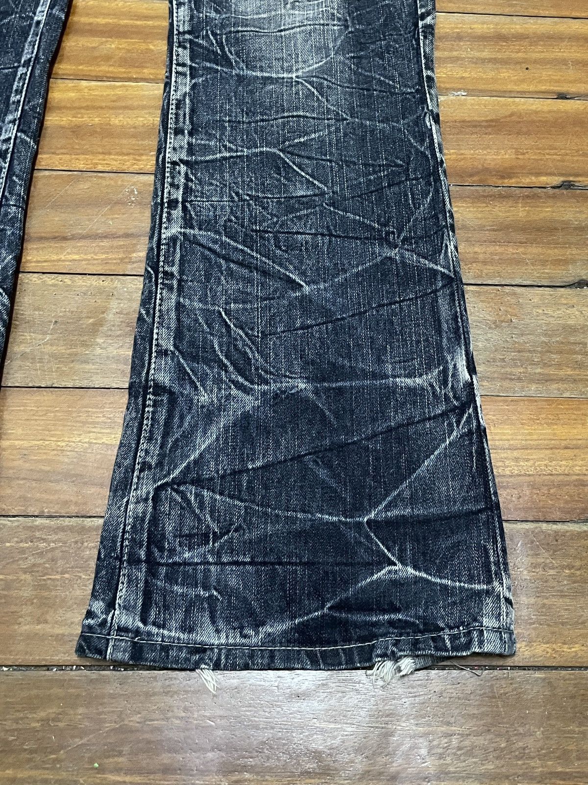 Vintage Rare Design Vintage Mild Life Distressed Flared Jeans 1990s Size US 35 - 6 Thumbnail