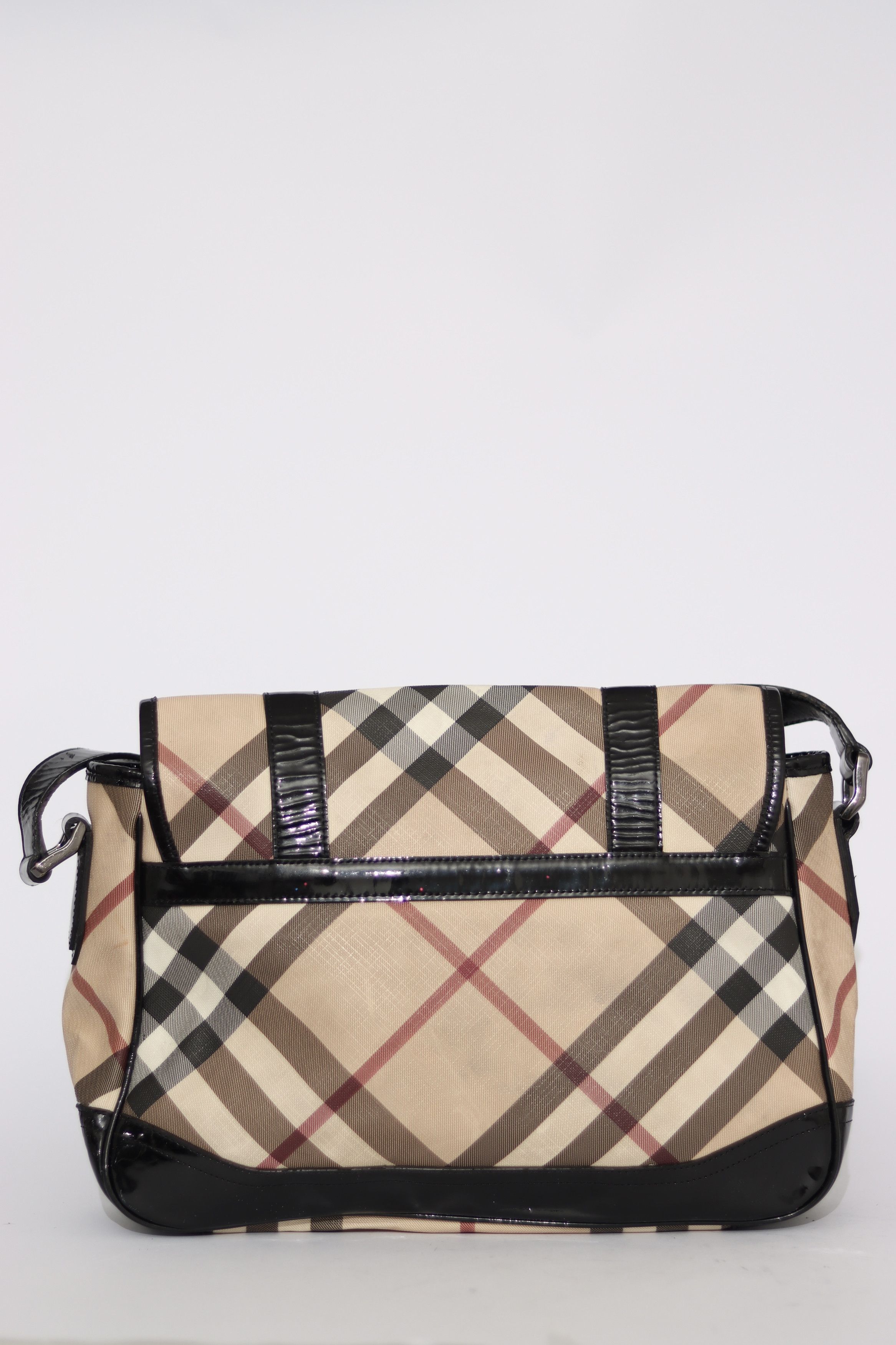 Burberry BURBERRY Nova Check Messenger Bag Black Size ONE SIZE - 2 Thumbnail