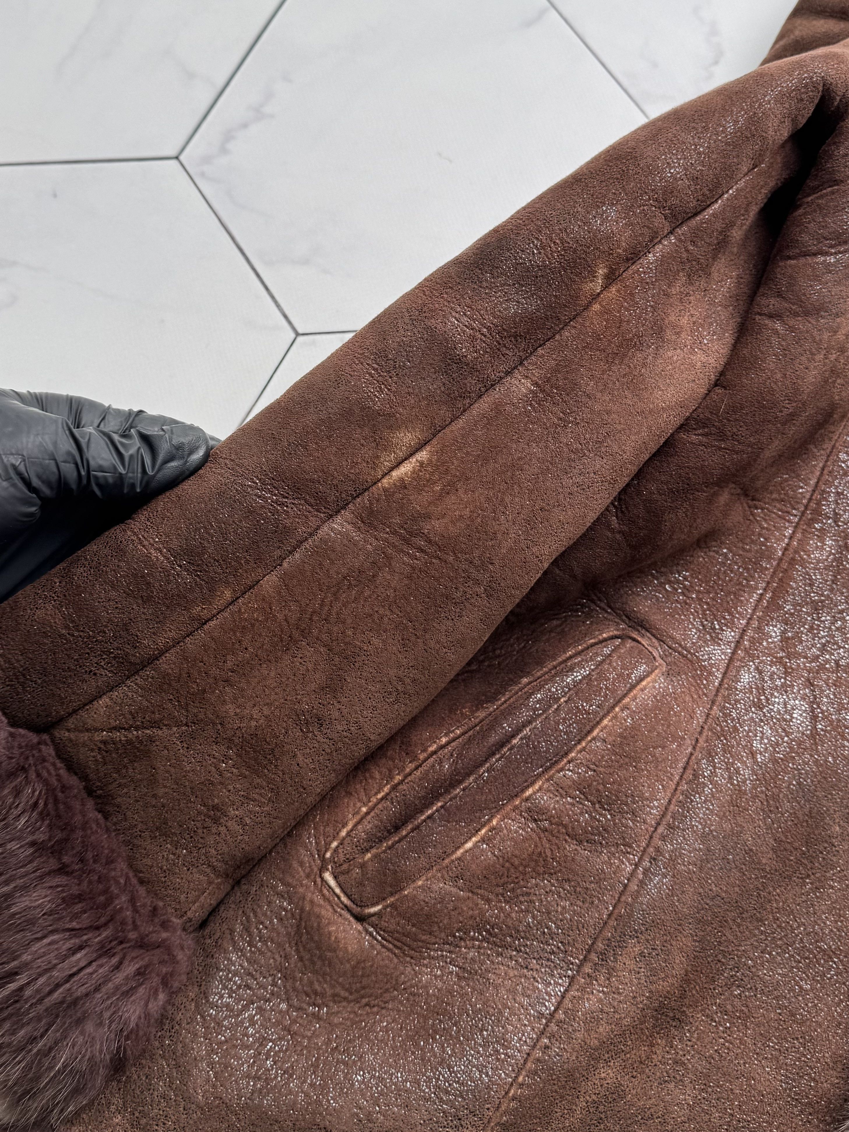 Vintage Vintage Real Sheepskin Coat With Real Fur (B250)D15E2 Size M / US 6-8 / IT 42-44 - 10 Thumbnail