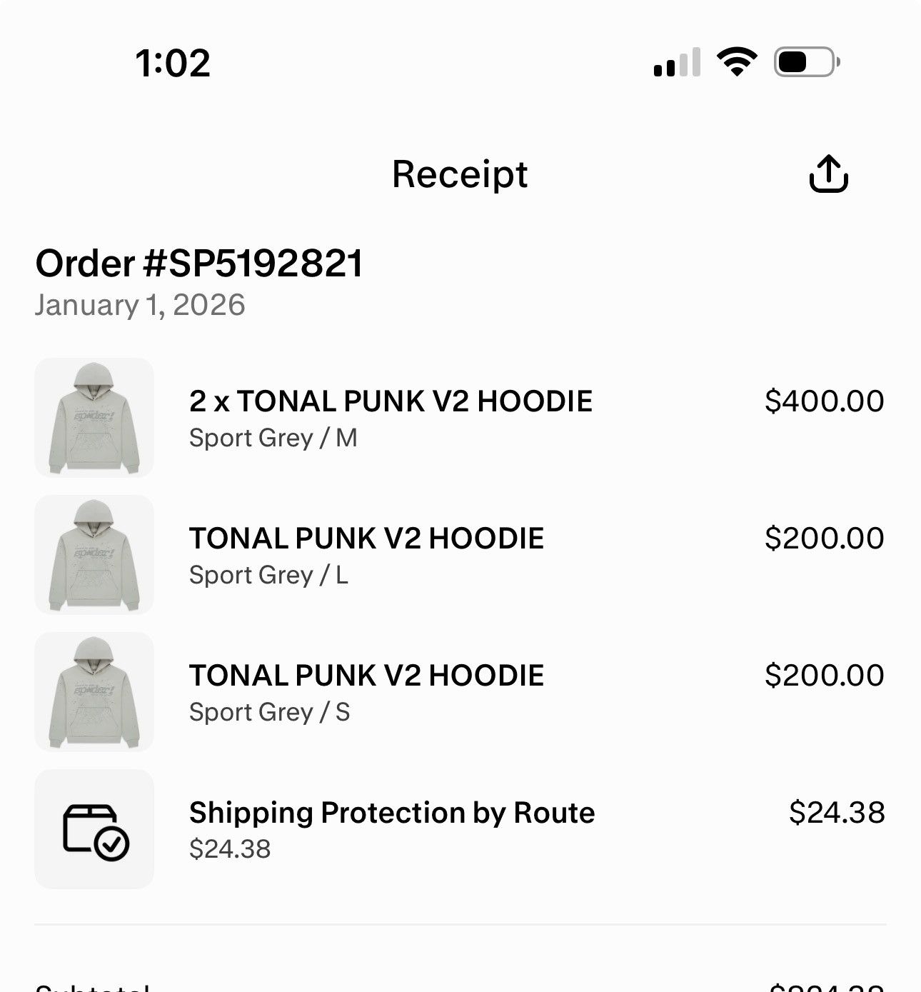 Sp5der Sp5der Tonal Punk v2 Size US L / EU 52-54 / 3 - 9 Thumbnail