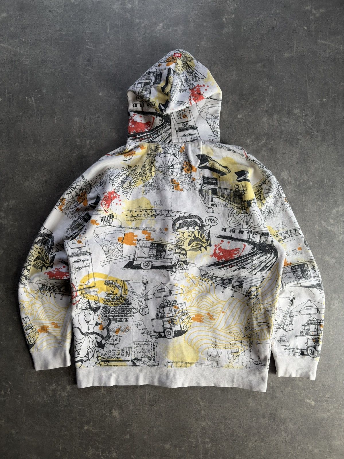 Ecko Unltd. Ecko Unltd Grafitti AOP Printed Baggy Zip Hoodie XL Size US XL / EU 56 / 4 - 2 Thumbnail