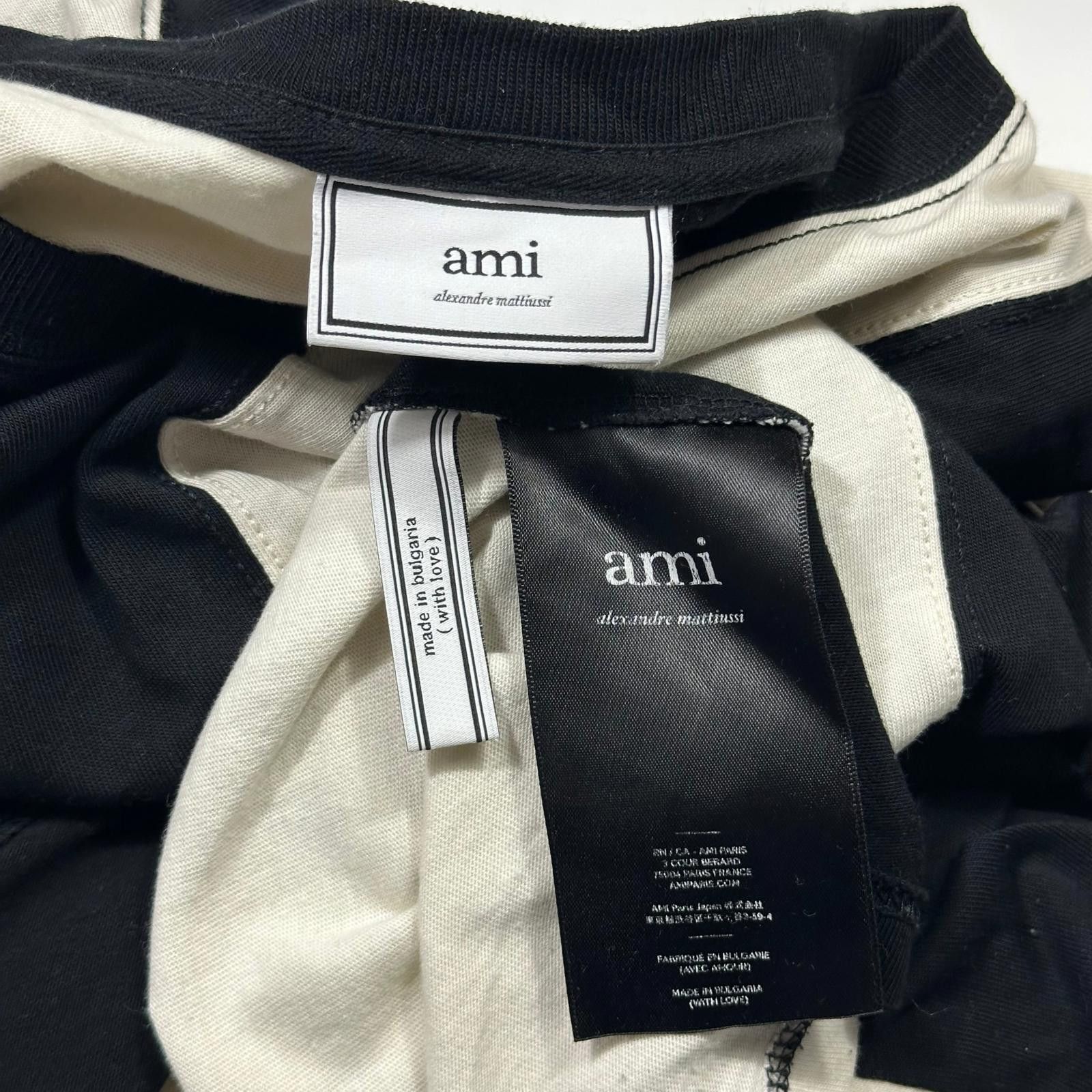 Alexander McQueen AMI Panelled Striped Heavy Cotton Logo T-shirt - XXL Size US XXL / EU 58 / 5 - 5 Thumbnail