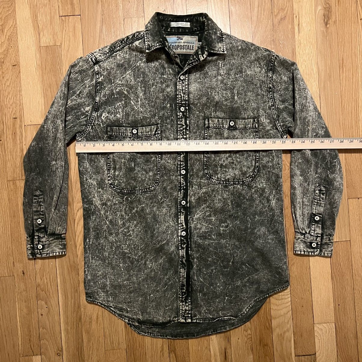 Aeropostale Vintage Aeropostale Mens Large Button Up Acid Wash Green Size US L / EU 52-54 / 3 - 5 Thumbnail